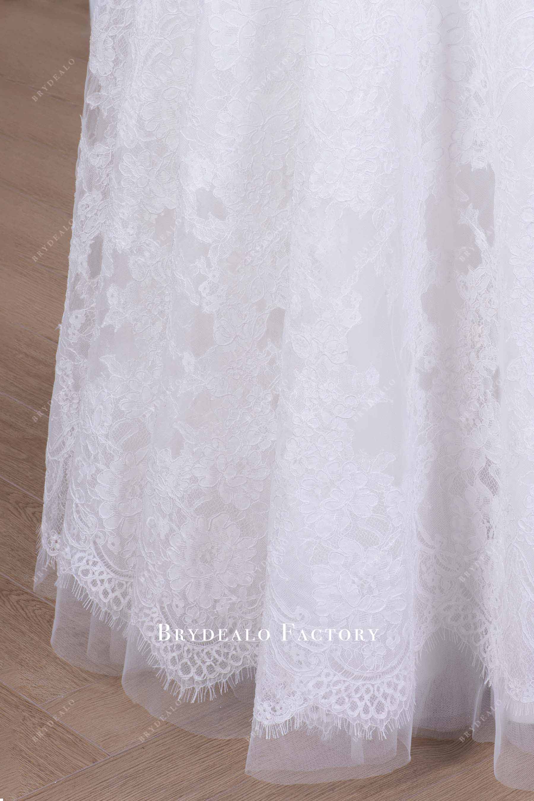 lace floor length wedding dress