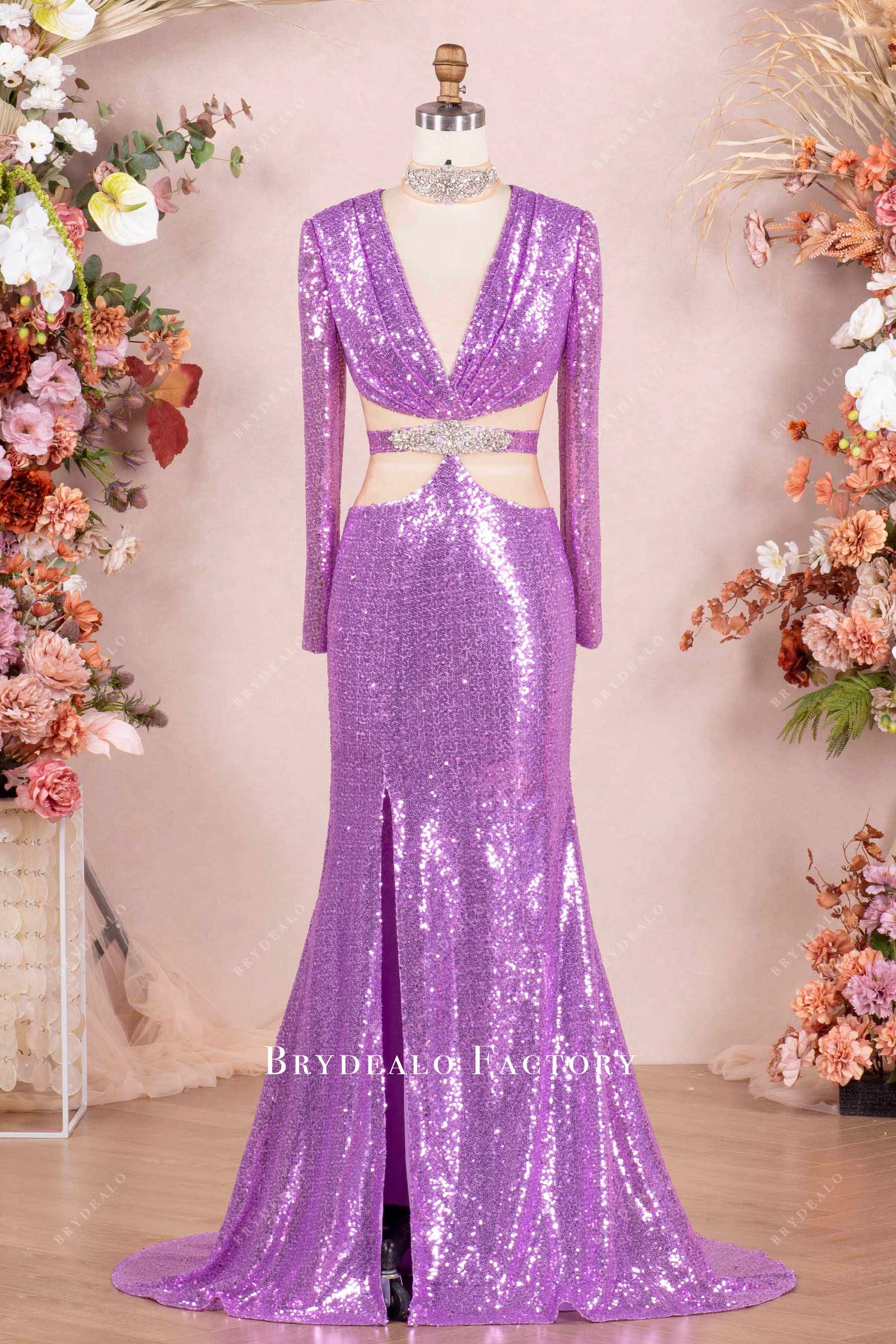 Xcite Disney Leopard Sequin Grad Prom Dress 35593 Peacock/Multi main image 1