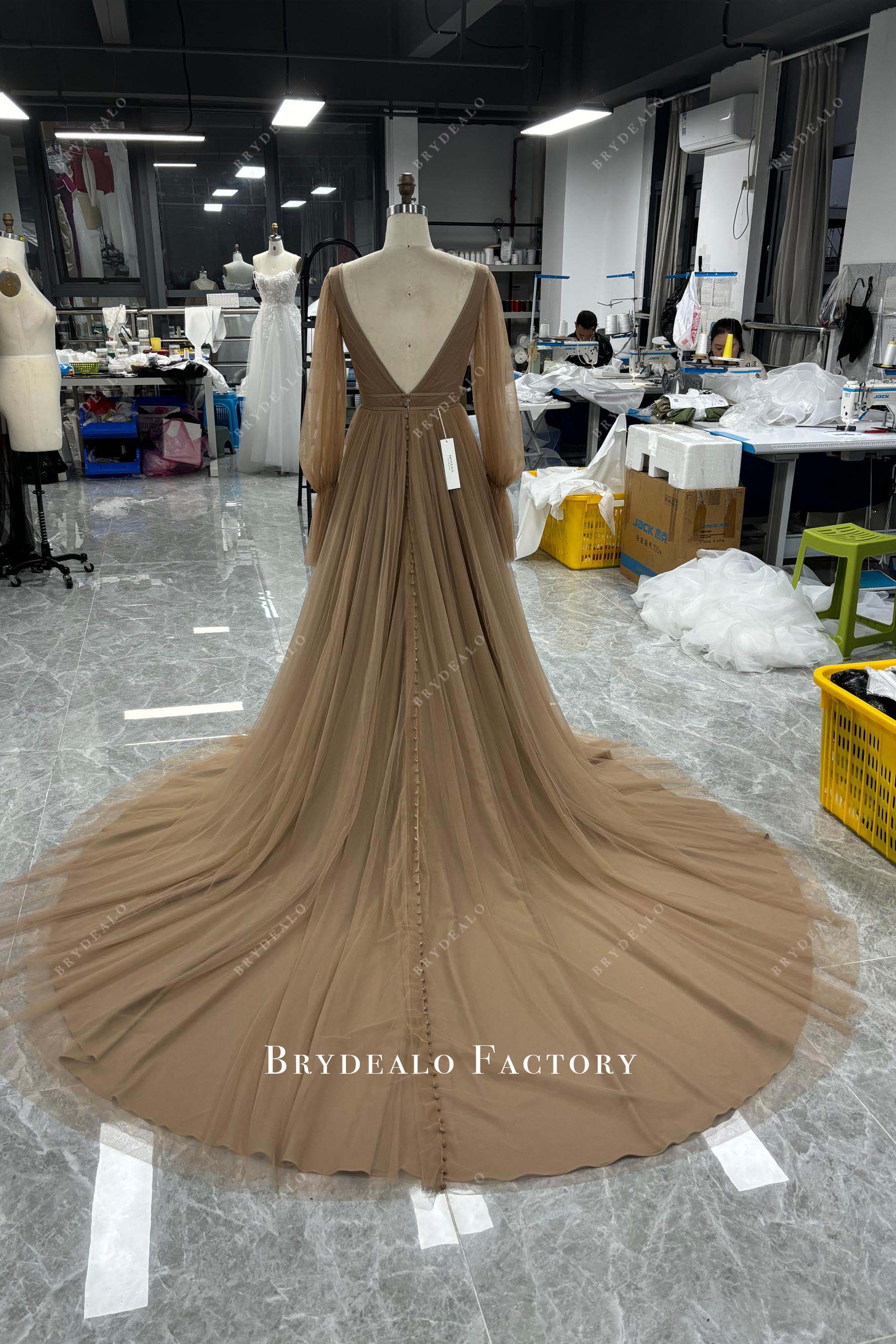 long train wedding dress