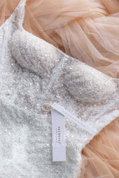 Charmeuse Sleeveless Mermaid Wedding Dress for Square Shape main image 0