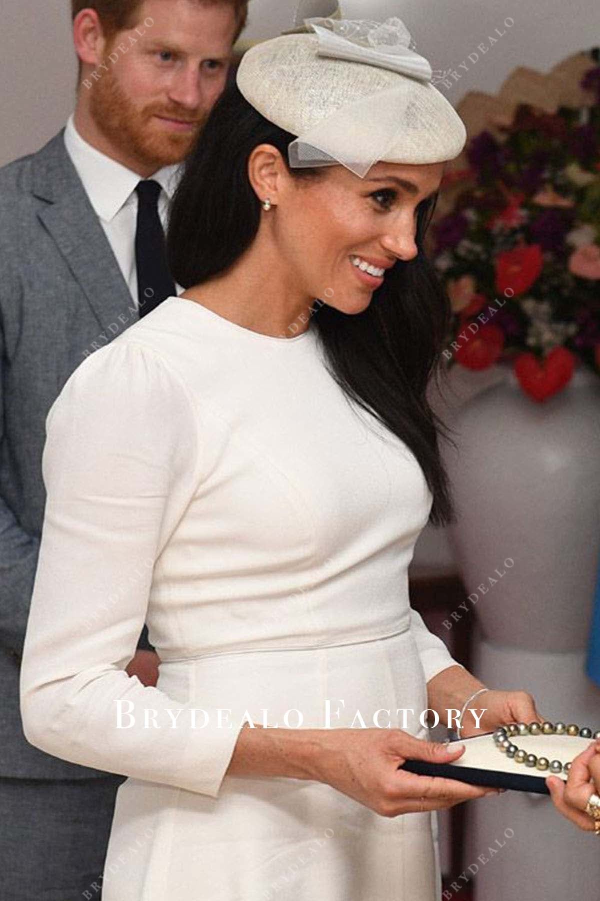 Suva’s Nausori Airport 2018 Meghan Markle white dress