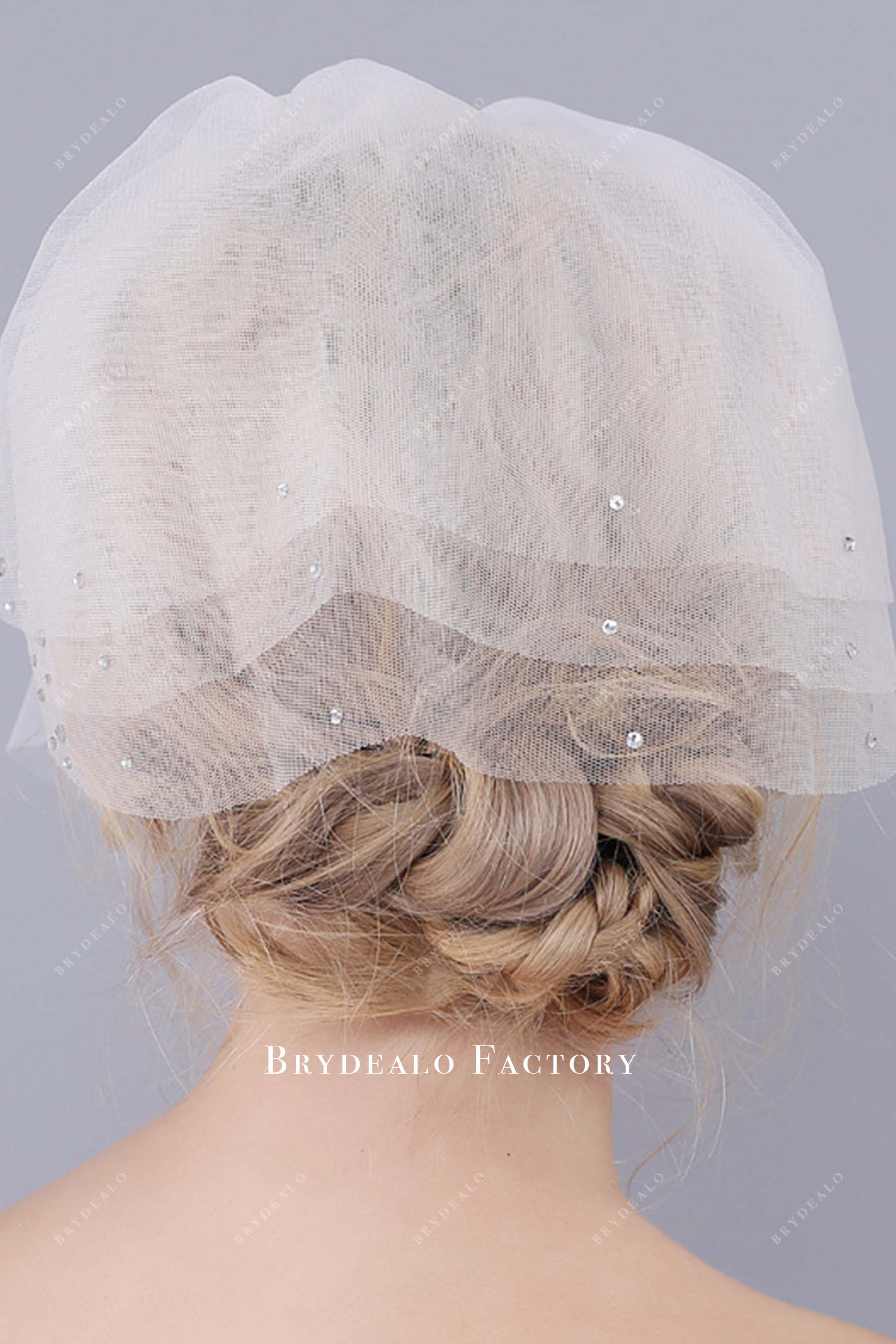 multi layered bridal veil