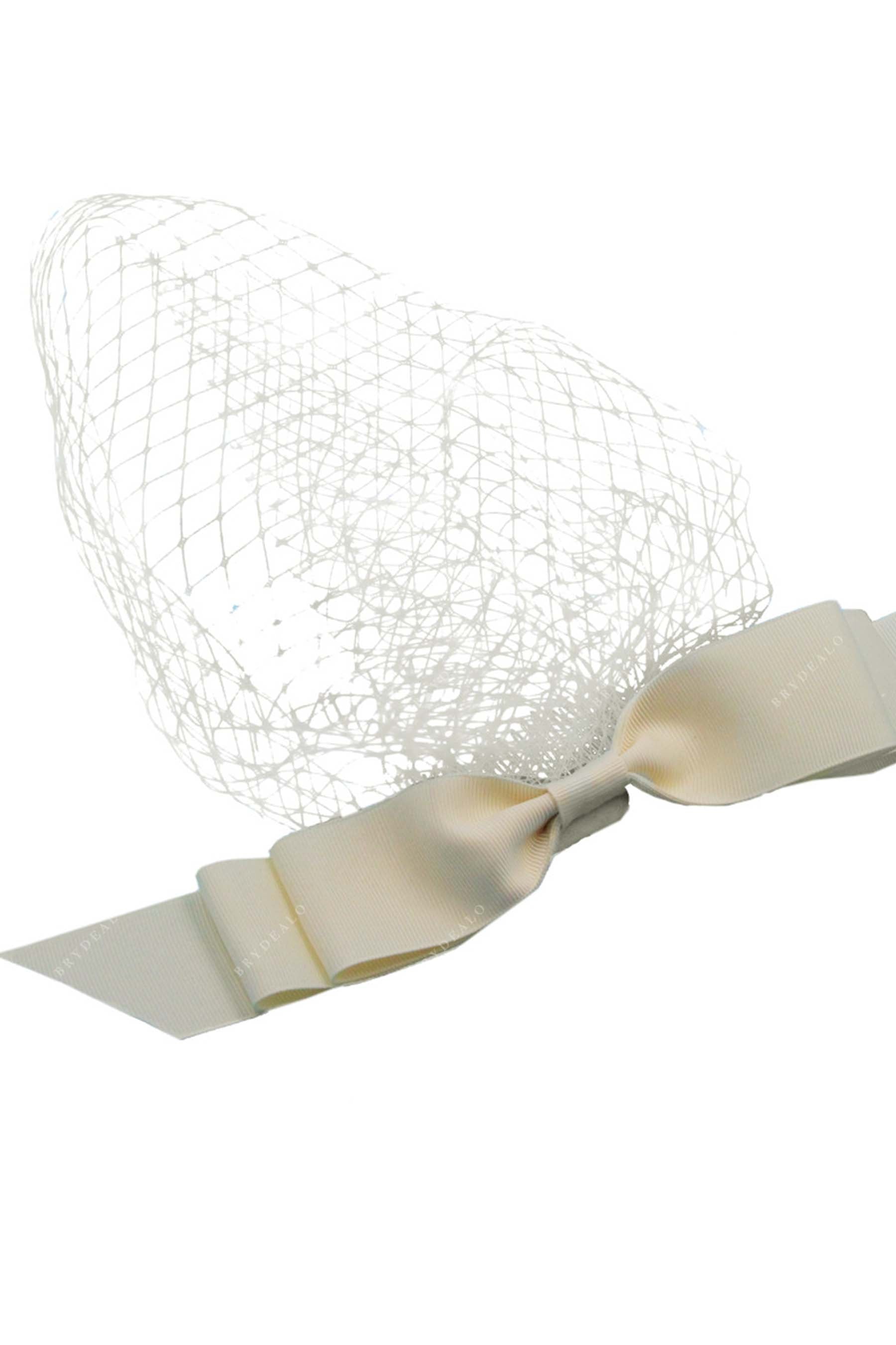 net with comb bridal veil