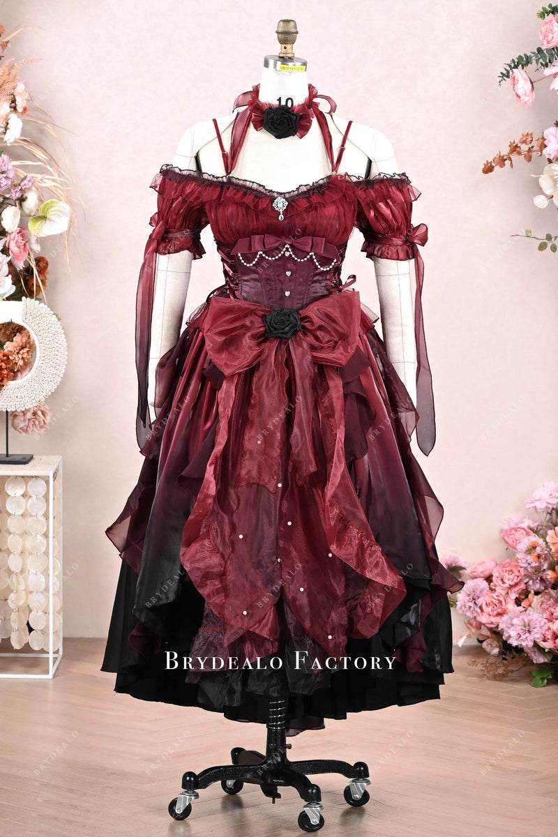 white fit and flare dress with sleeves Short Sleeve Embroidered COLOR:VINTAGE PINK nav-431 Johanna Ortiz Floral silk