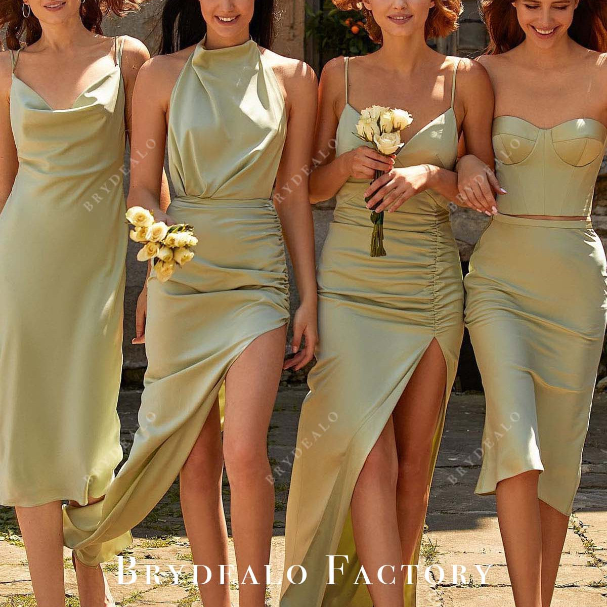 princess polly baby blue dress The Art of Mismatched Bridesmaid Dressing, According to an OTM Bridal  Stylist – Over The Moon main image 0