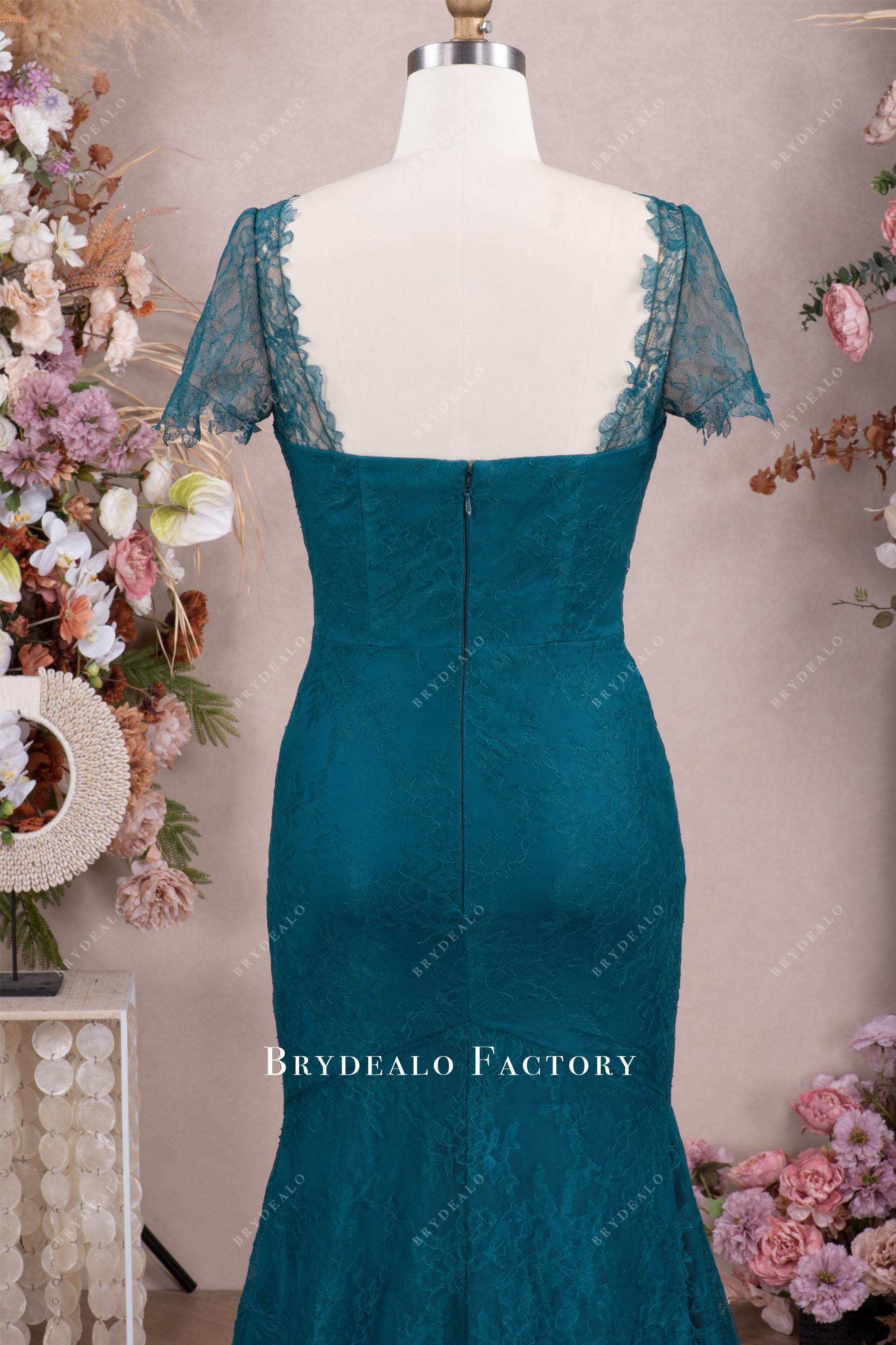 open back mother of bride dress