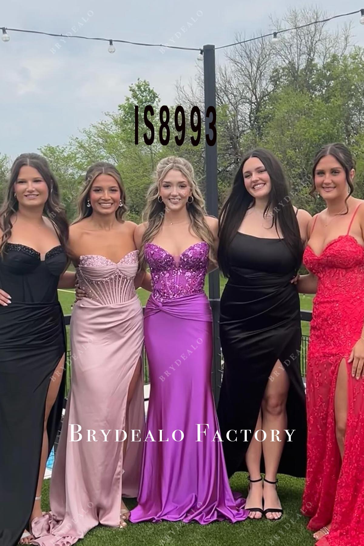 orchid strapless prom dress