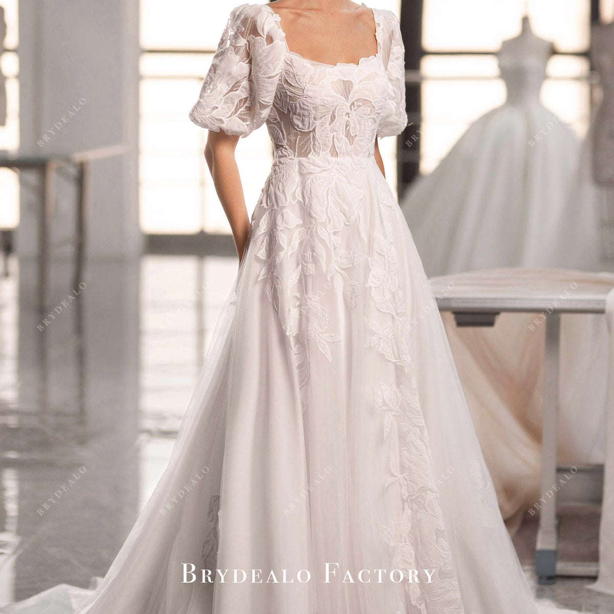lace half sleeve wedding dress Beach Wedding Dresses Two Piece Lace Crop  Lisposa