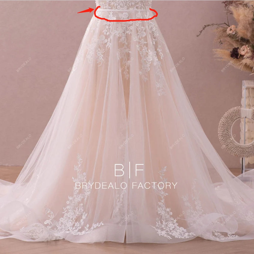 bridal overskirt for wedding