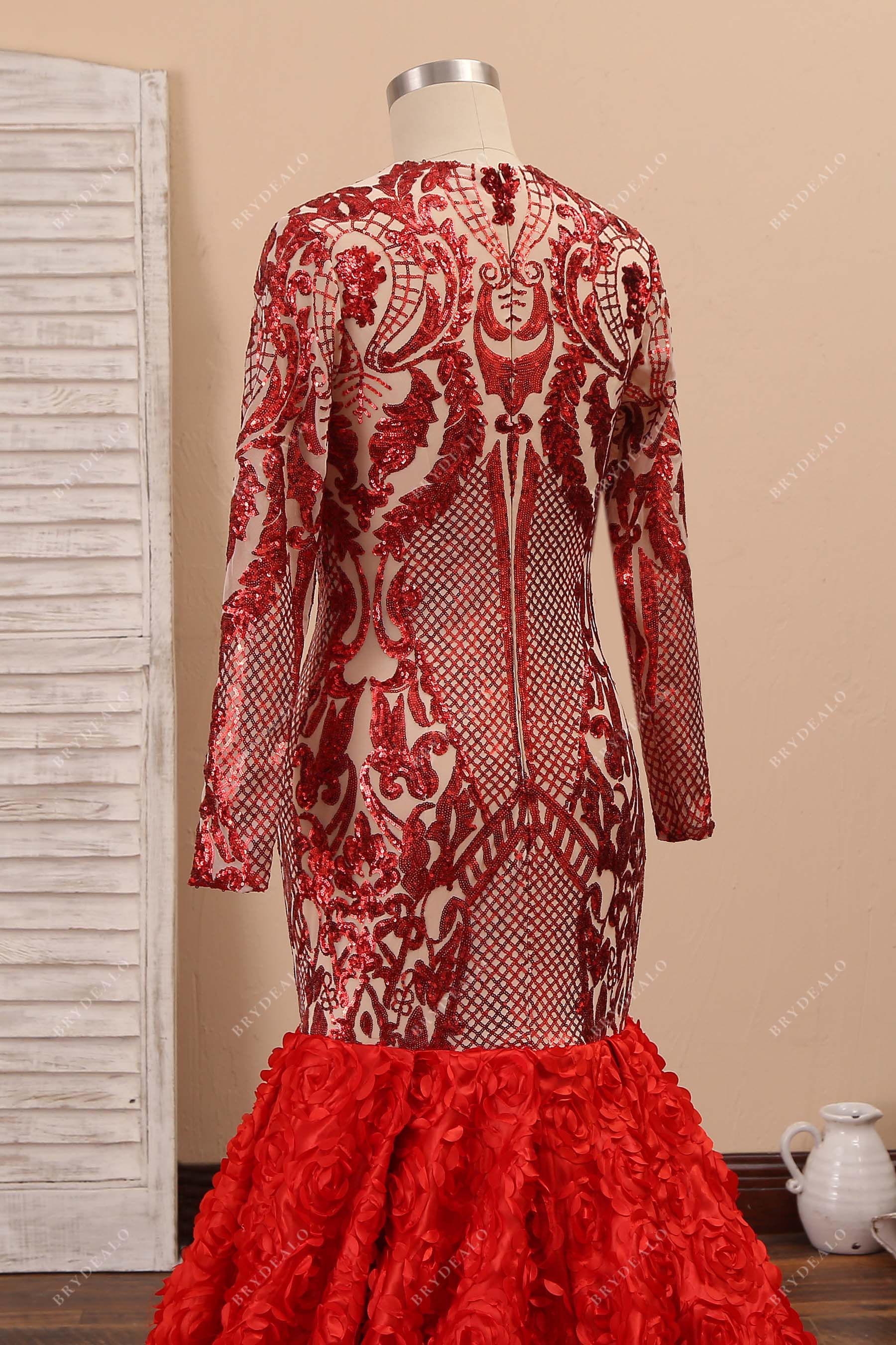 plus size red prom dress