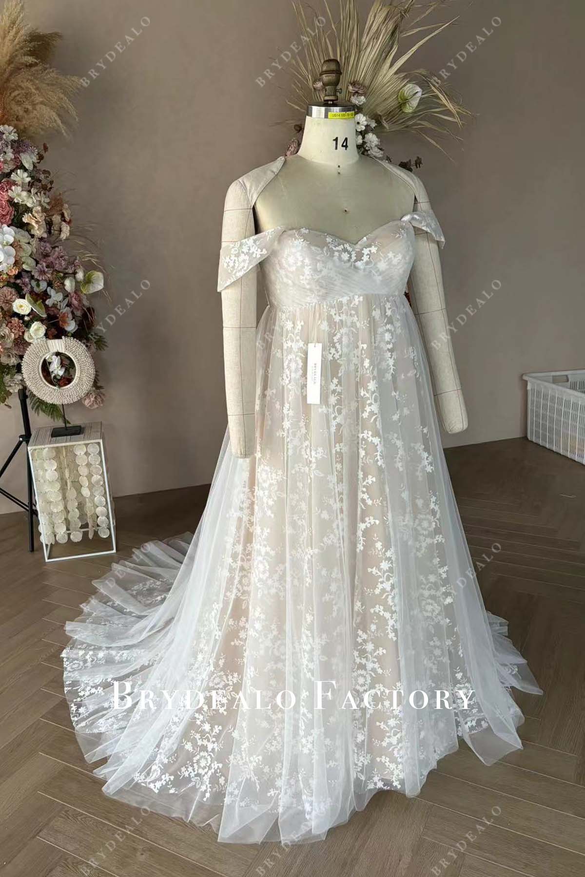 sweetheart neck designer maternity bridal dress