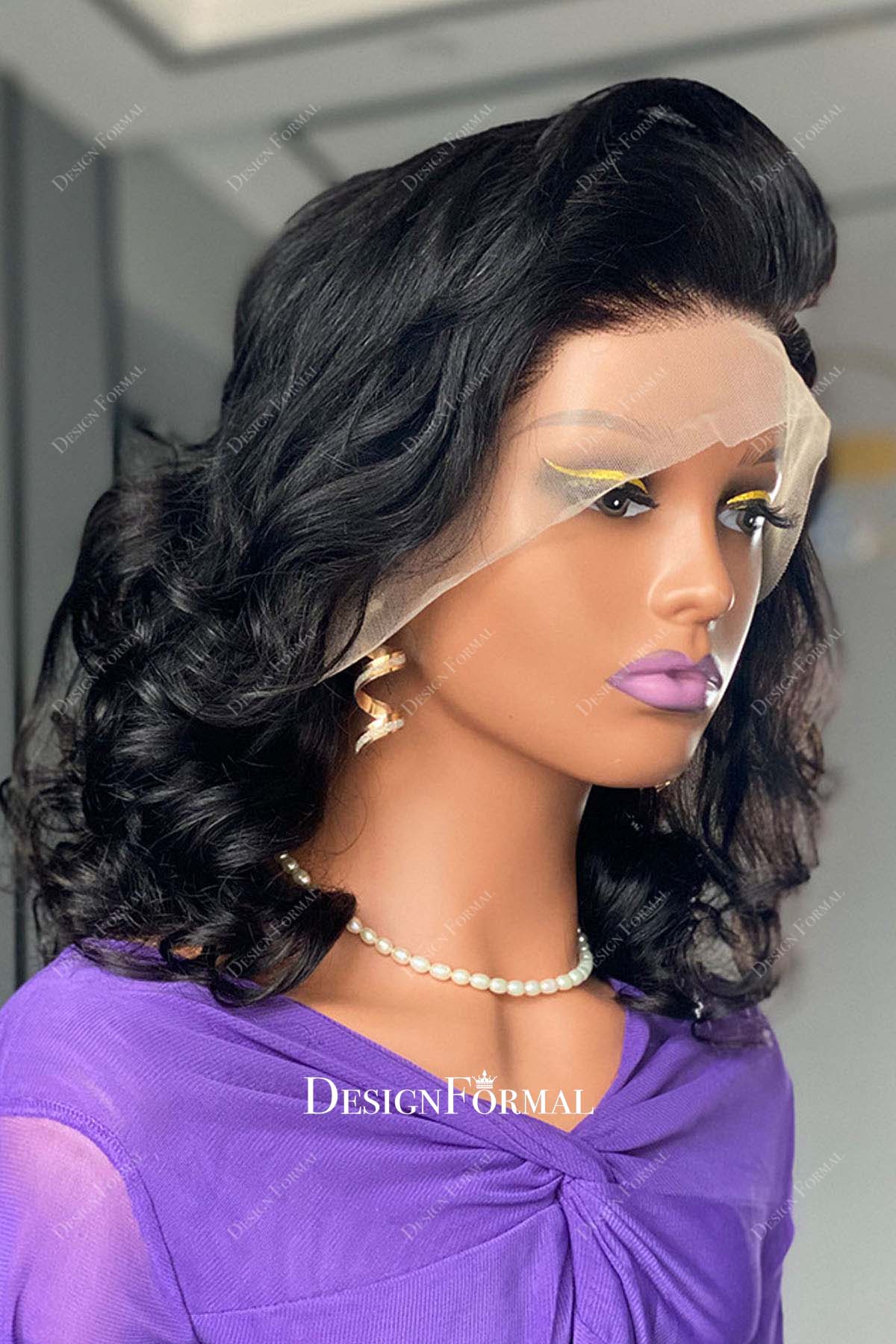 pre-plucked baby hair natural hairline wig