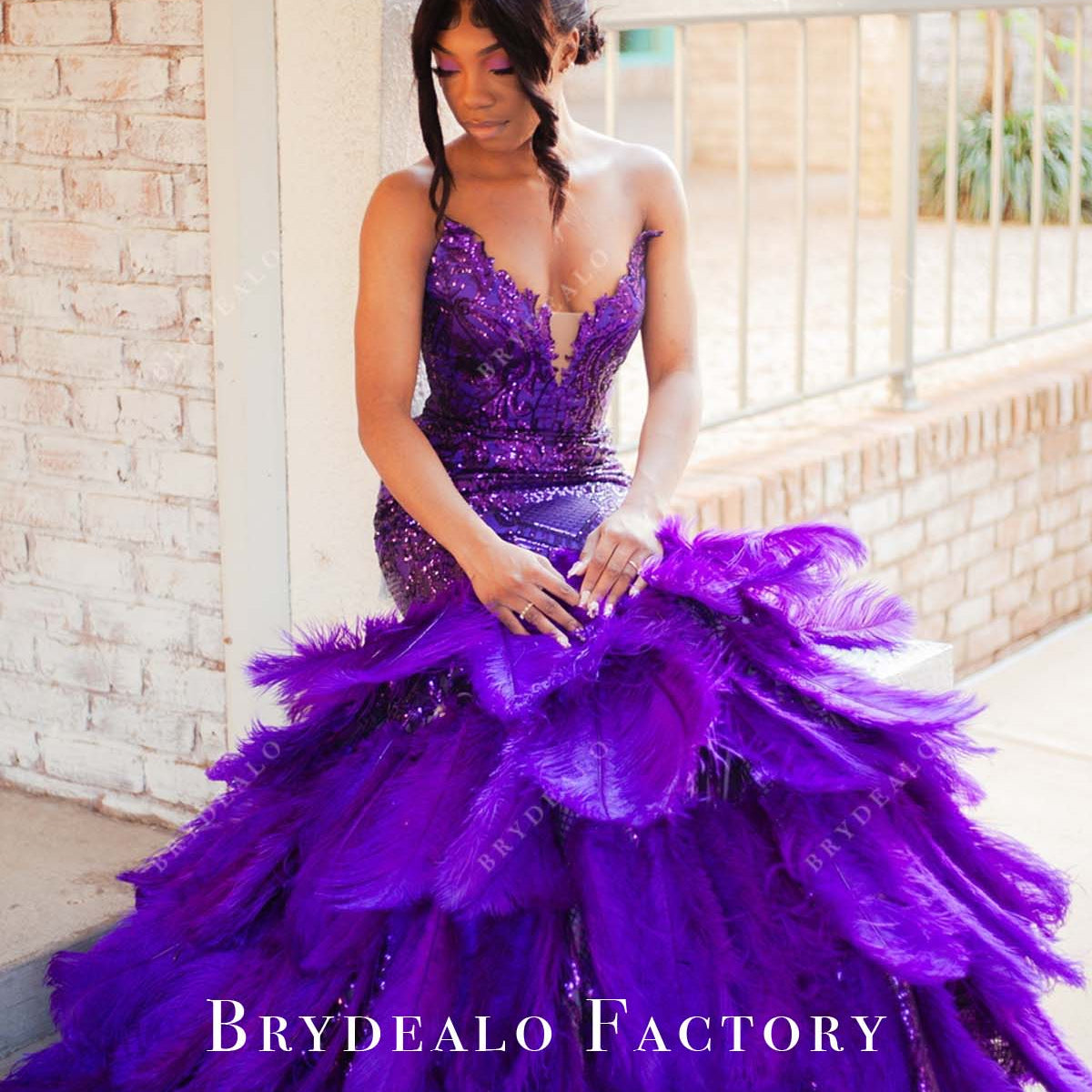 blue dress prom Dusty Blue One shoulder High Split Beaded Long Prom Dresses