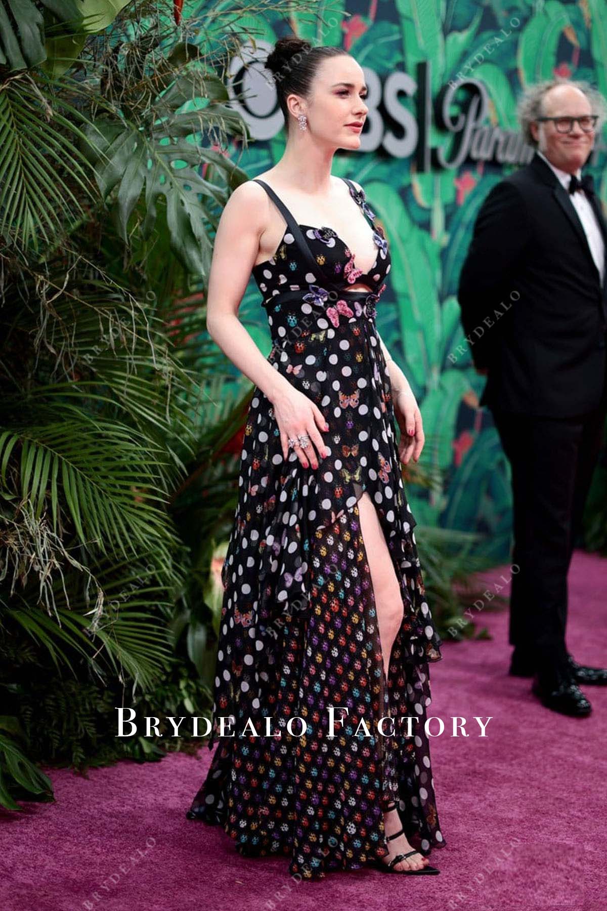 2023 tony awards Rachel Brosnahan printed dress