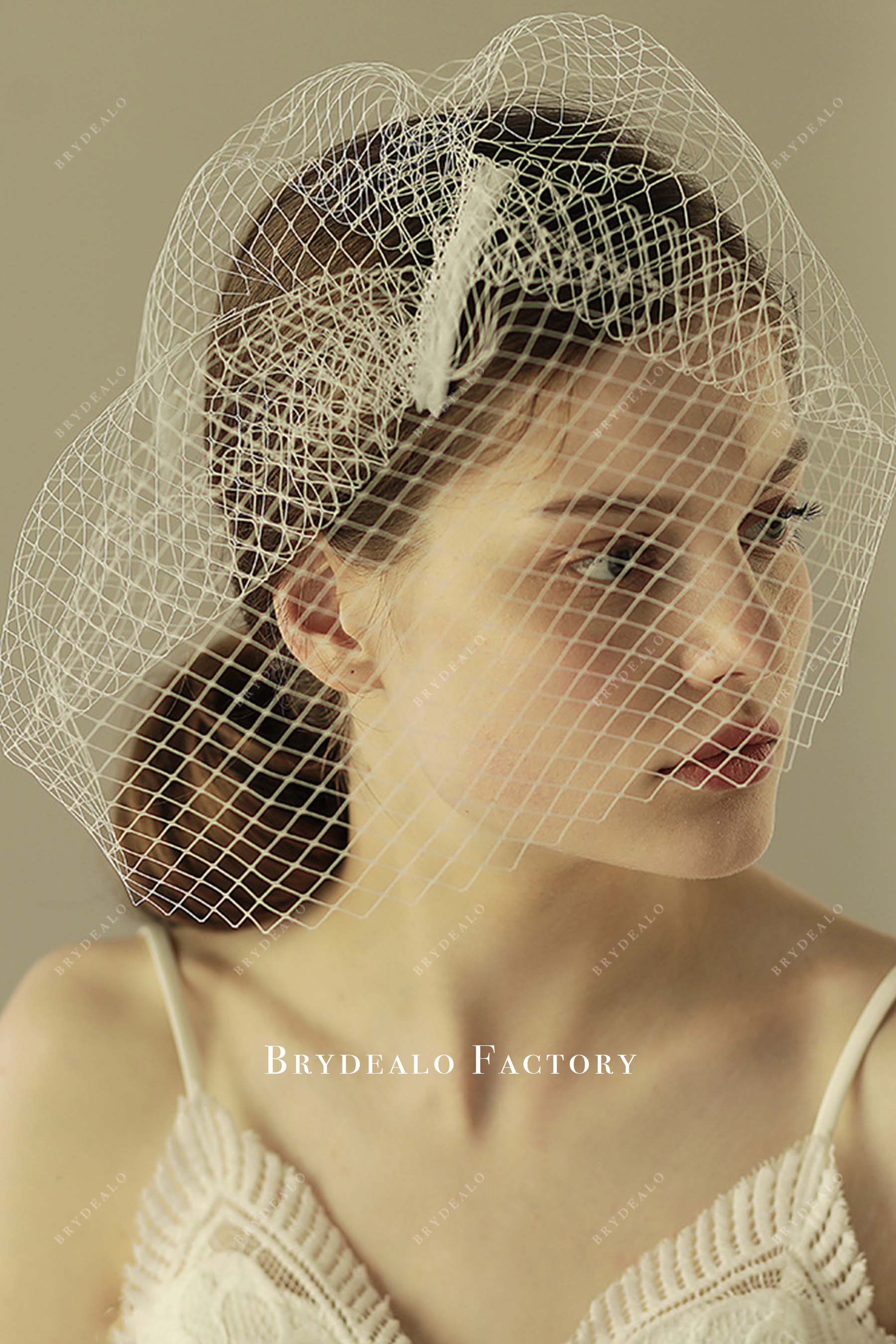 raw cut bridal veil