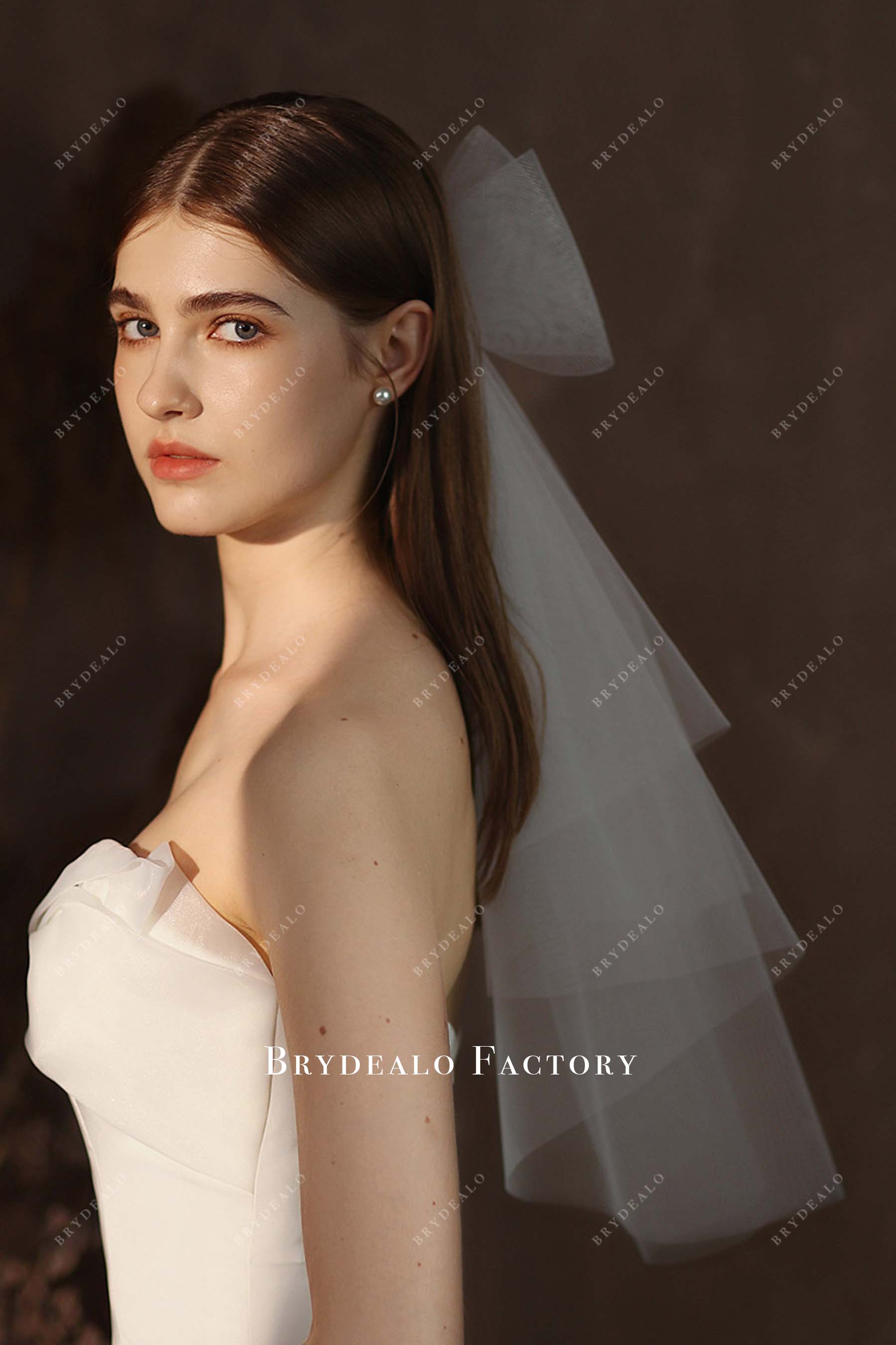 Best Elbow Length Bow Veil