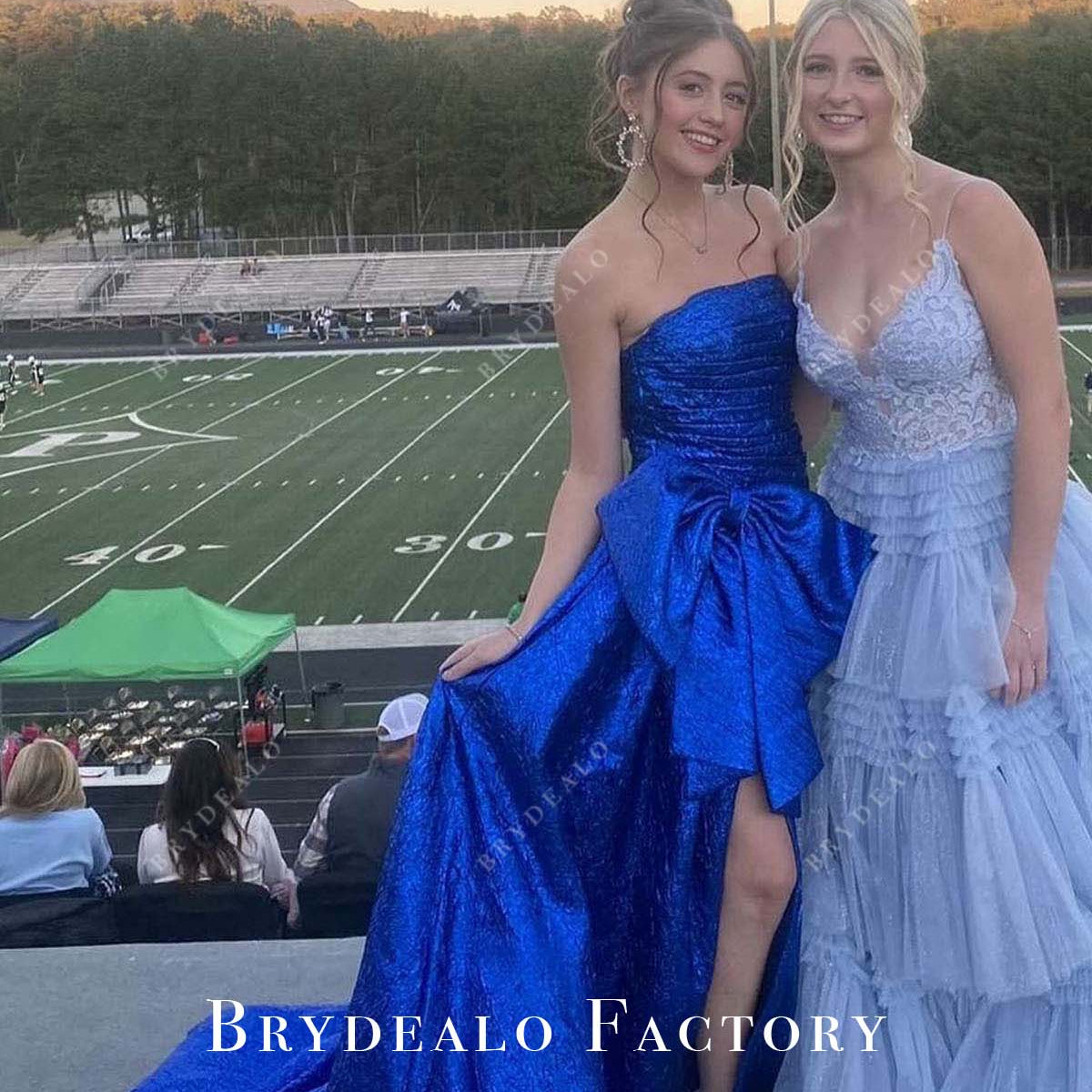 blue toile prom dress Cute A Line Sweetheart Tulle Prom Dresses Formal Gowns PSK532 Custom Size / Custom Color main image 0