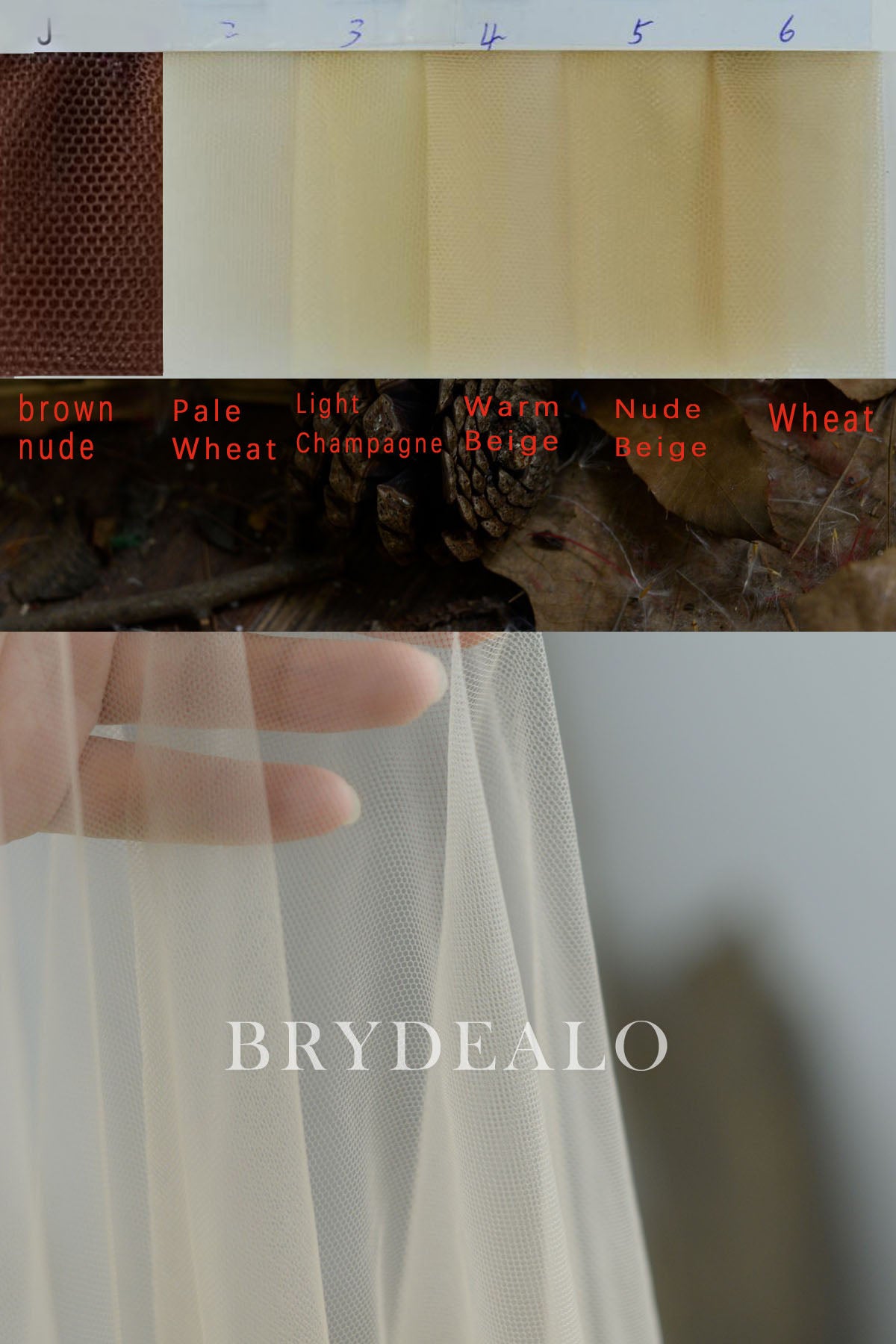 Skin Tones Mesh Fabric