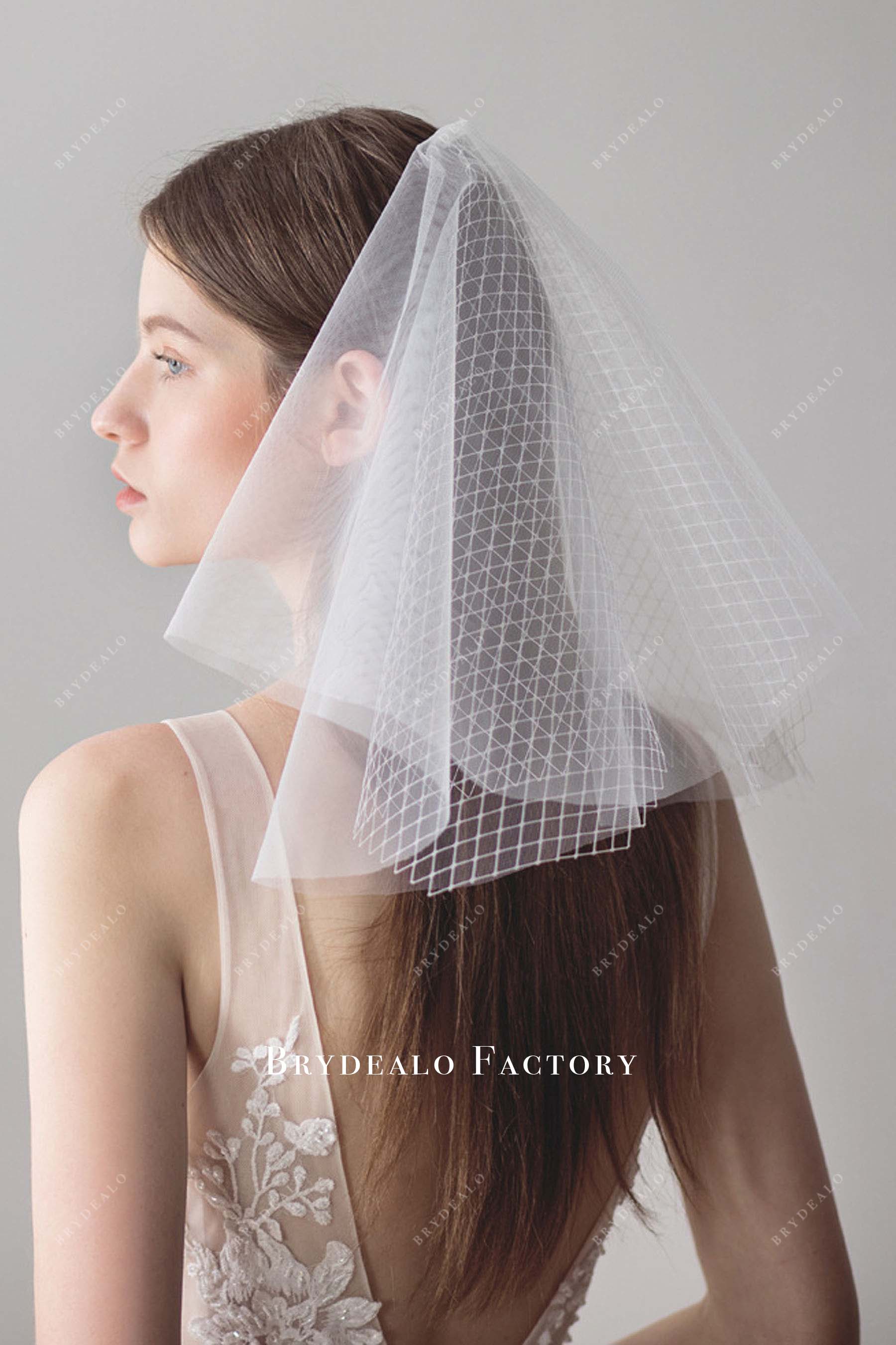 Shoulder Length Vintage Wedding Veil