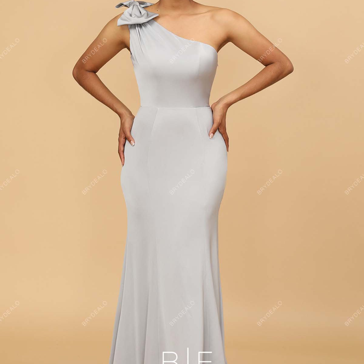 silver mermaid bridesmaid dresses Mermaid Bridesmaid Dresses Sweetheart Multi Straps – Lisposa main image 1