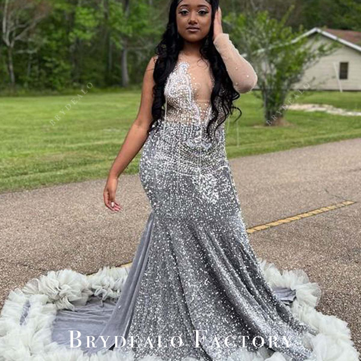 silver sequin homecoming dress V-Neck Glitter With Fringe – VOS LEE Make a statement in the Scala 70112 Homecoming Short Sequin Cocktail Dress GLS Collective GS3186 Sequin Homecoming