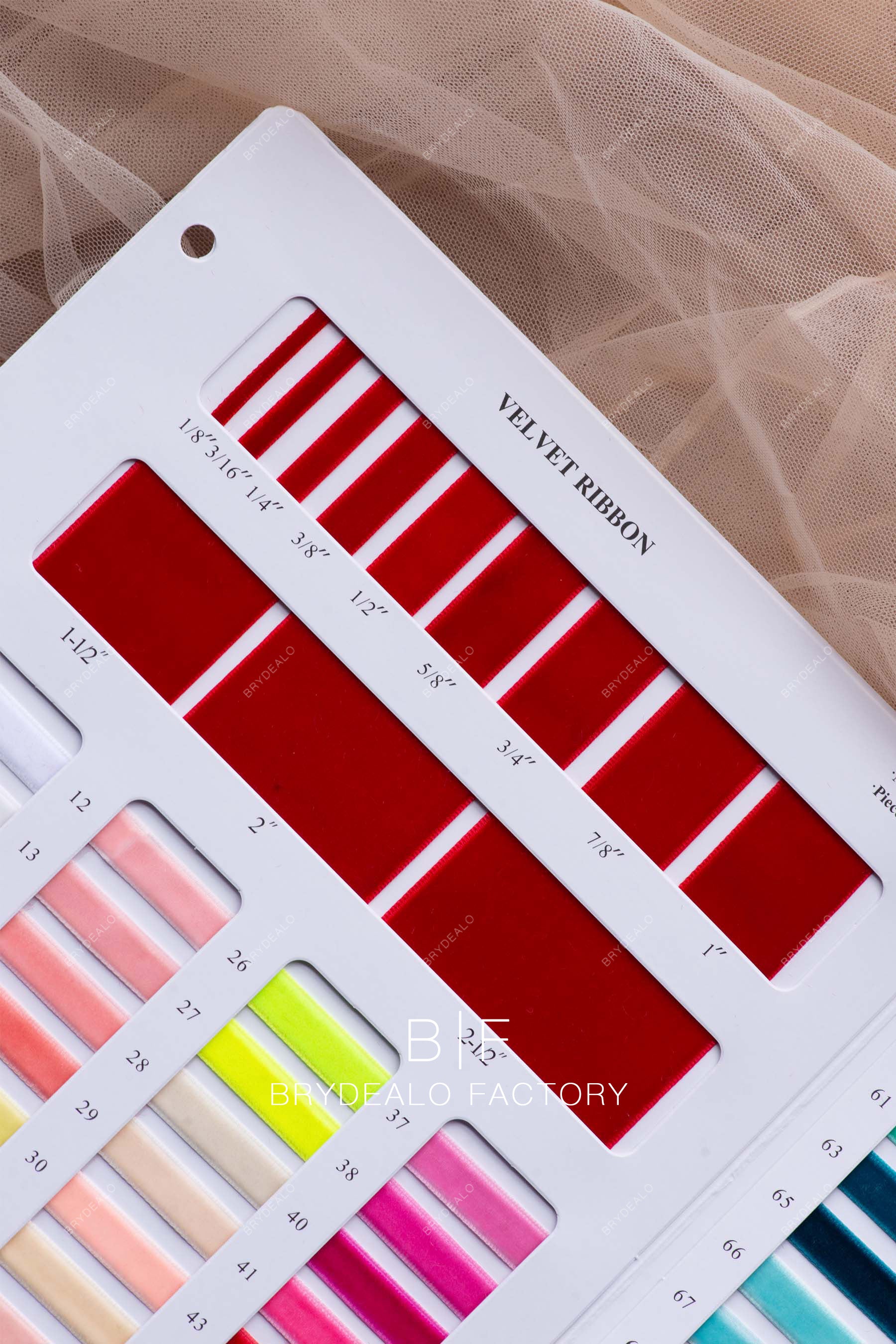single face ribbon color chart 