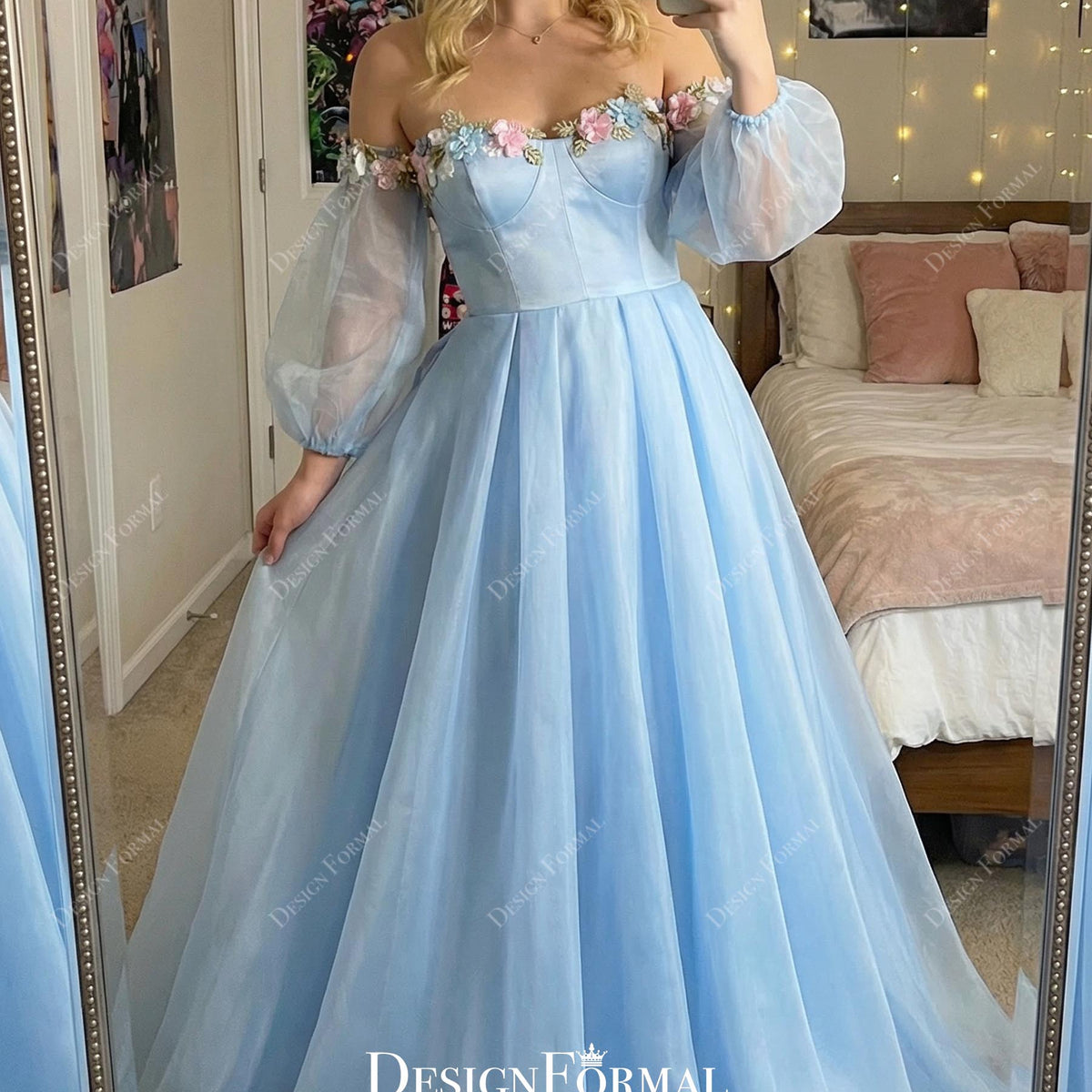 open lace back dress Mermaid Off-the-Shoulder Long Prom Dress, Green Satin Corset High Slit