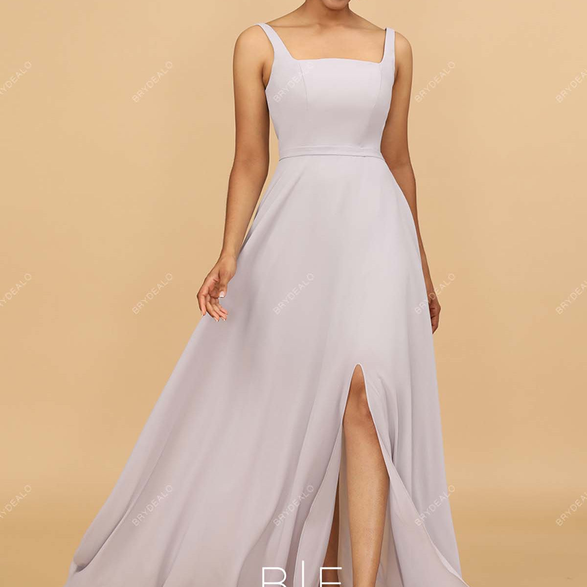 Short Silver Bridesmaid Dresses Emily Floor-Length Bridesmaid Dress 40+  Colors Greenery Shantung