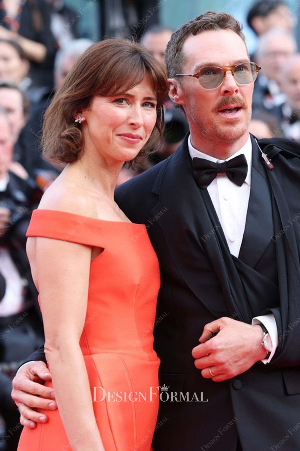 Sophie Hunter Premiere Cannes straight across 2025 dress