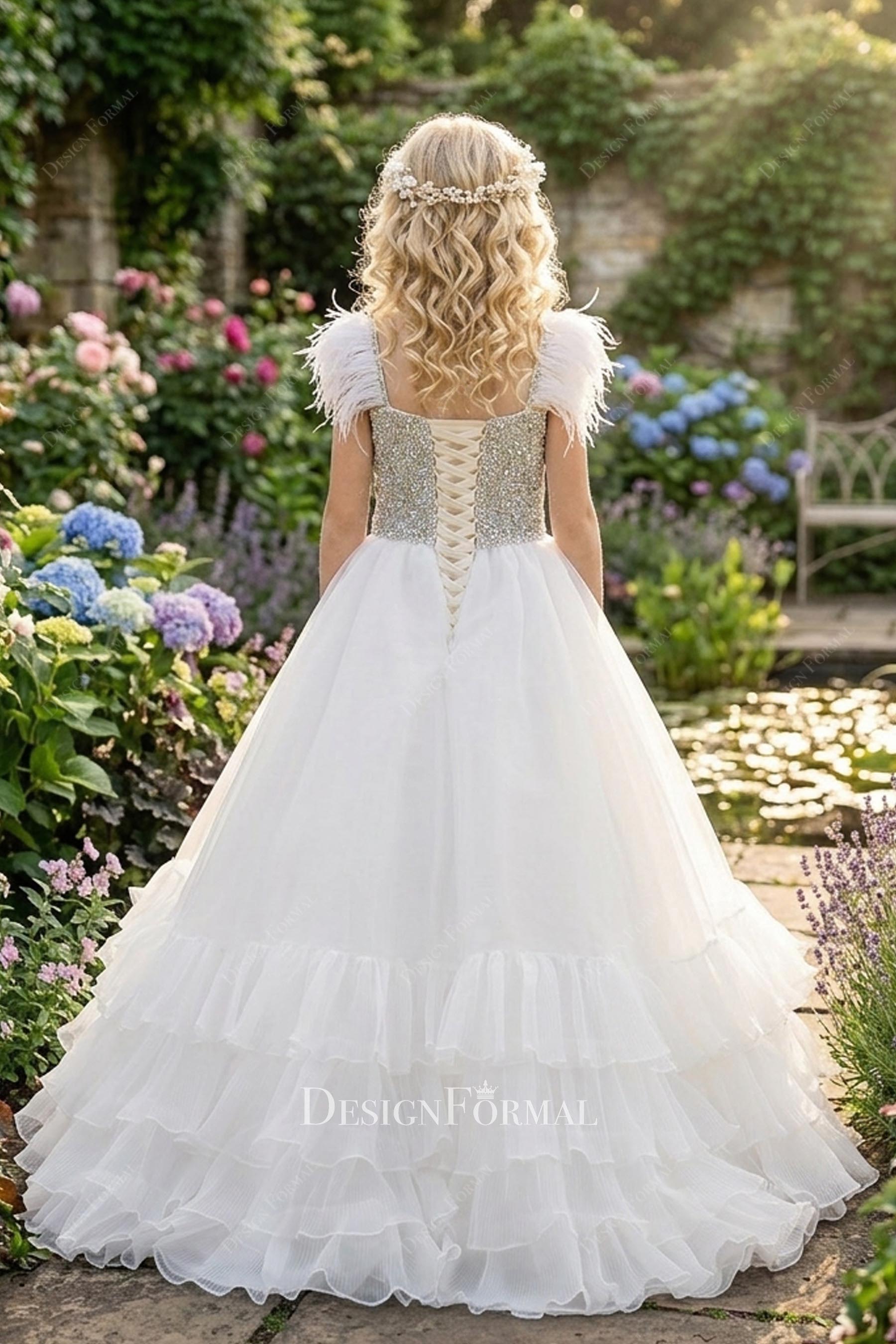 sparkly rhinestone bodice teen pageant dress