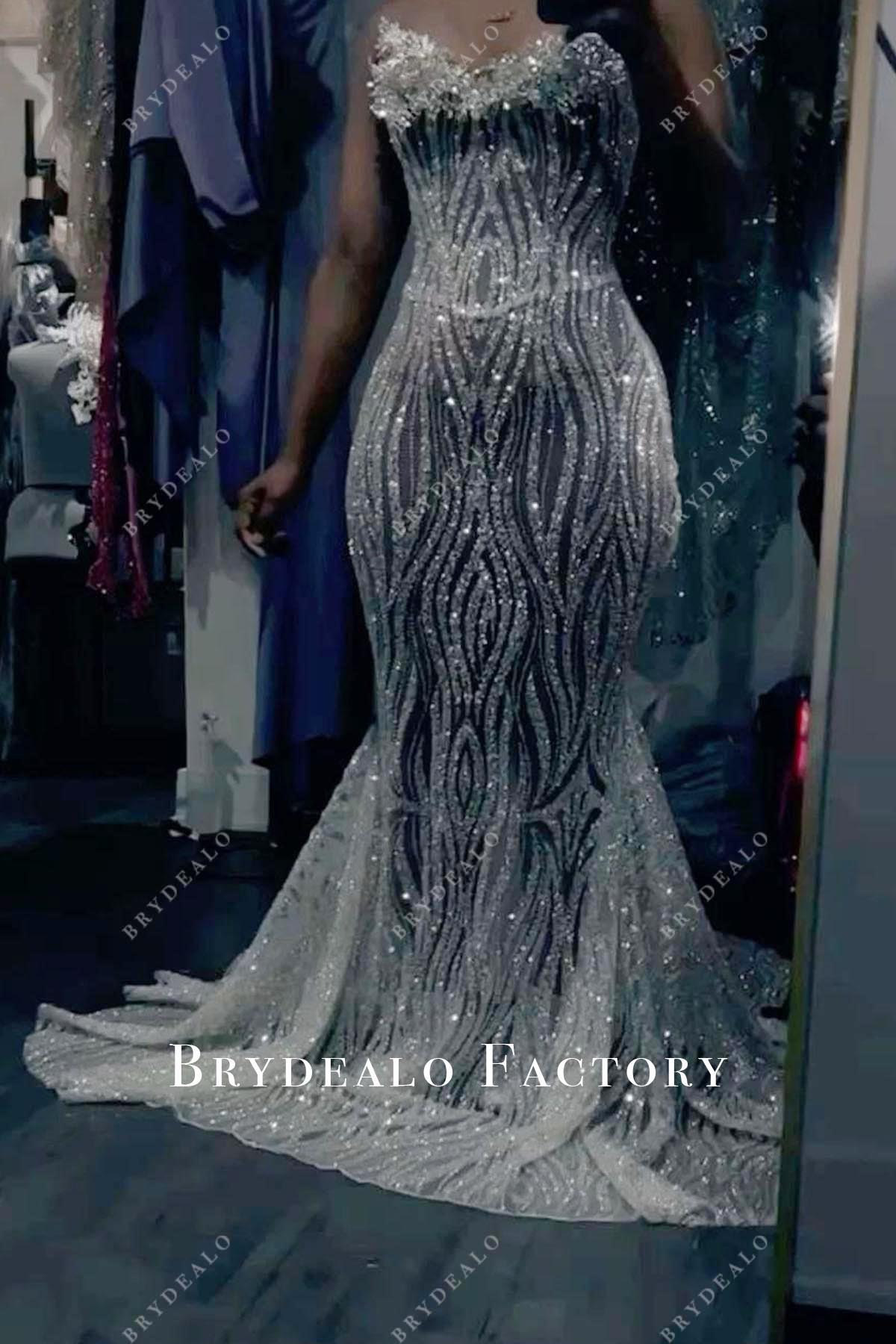 sparkly sequin mermaid prom dress