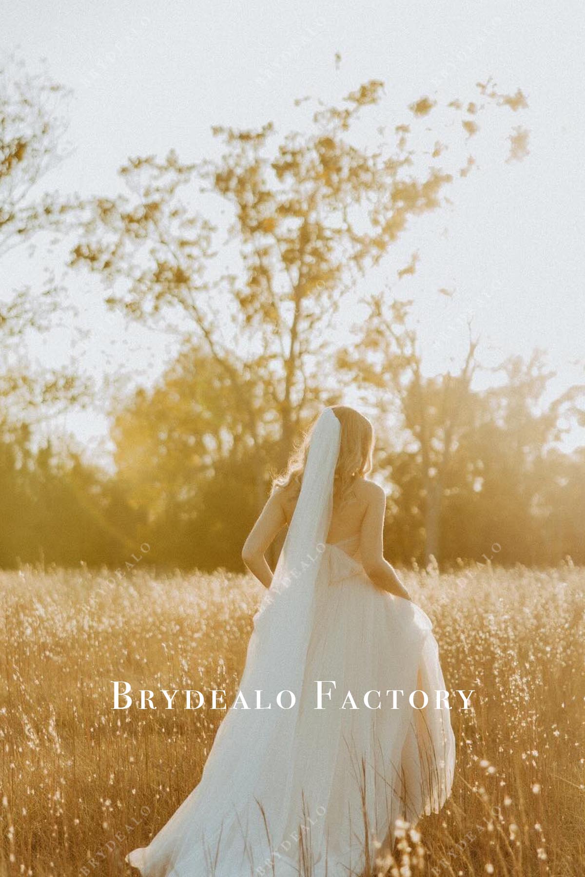 strapless open back wedding dress