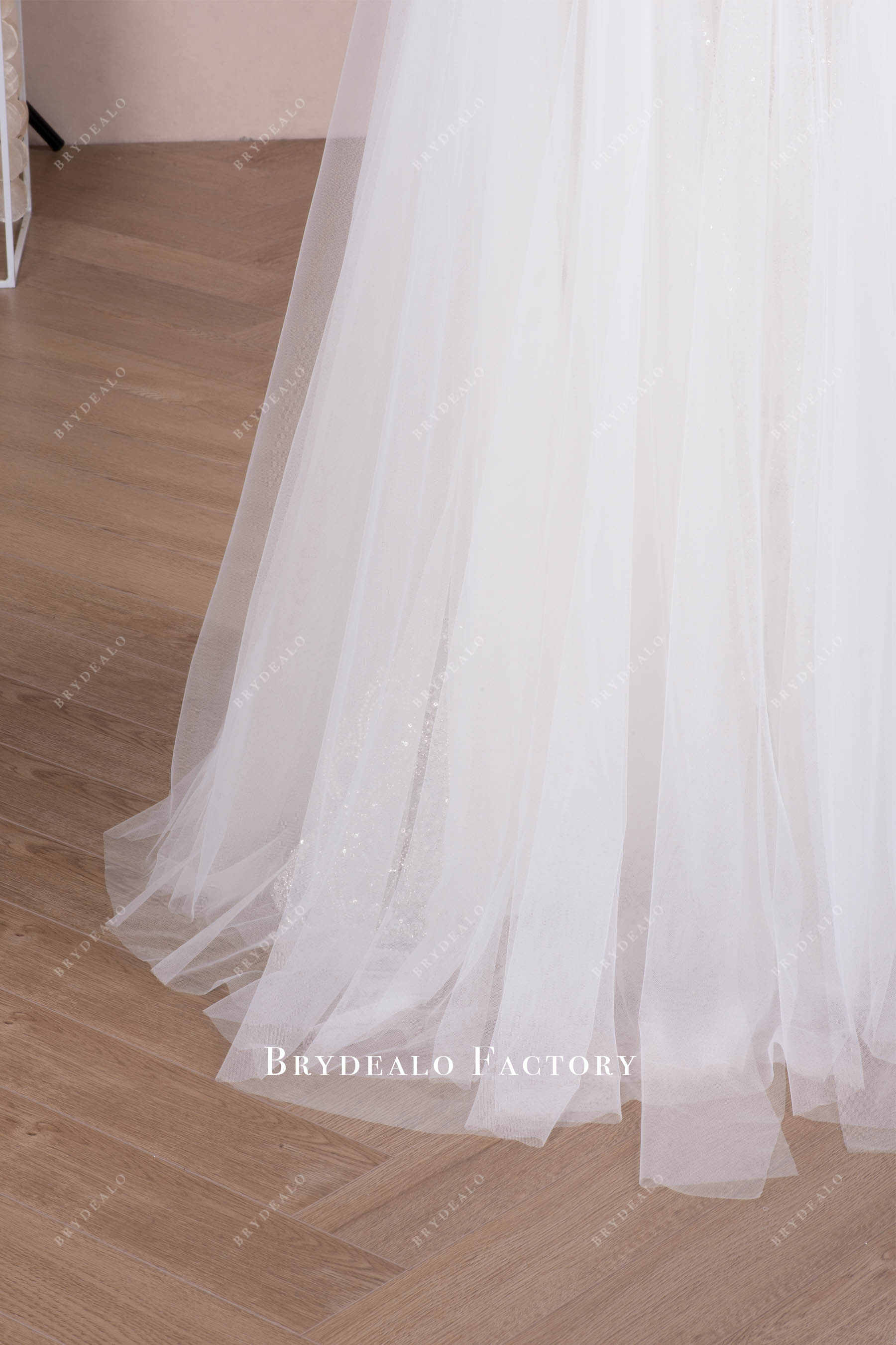 sweep train bridal gown