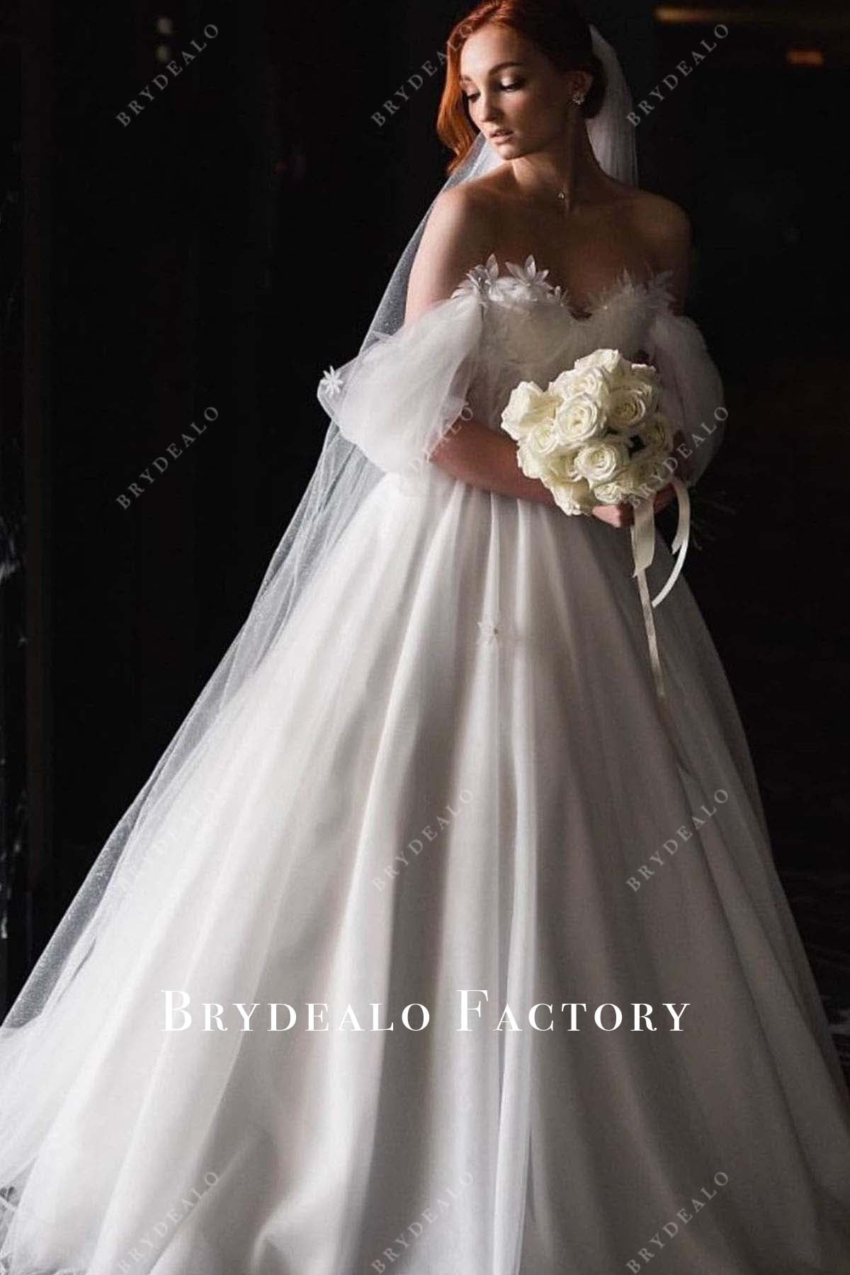 sweetheart neck bridal dress