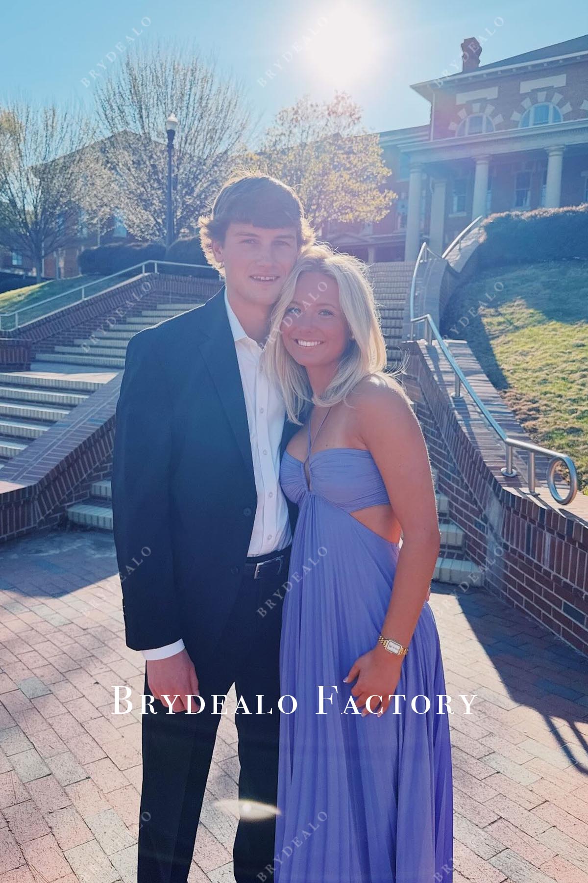 tahiti halter formal dress