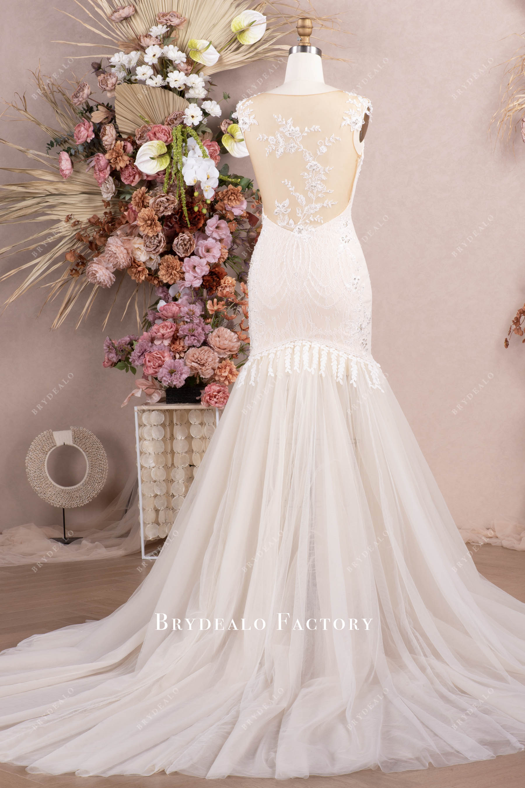 tassel wedding dress