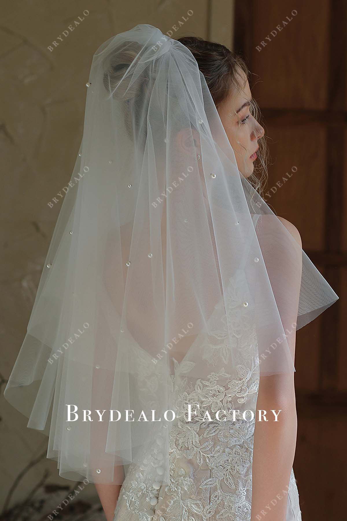 two tier wedding veil