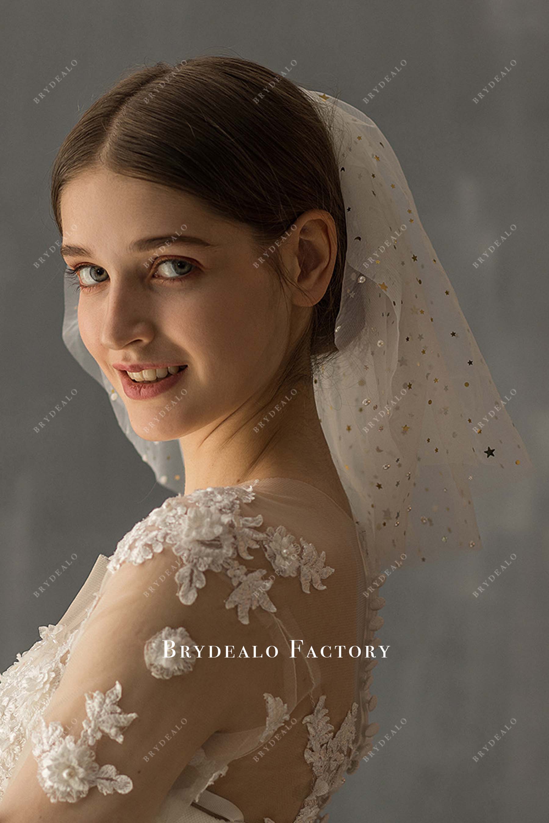 two tier with comb bridal veil