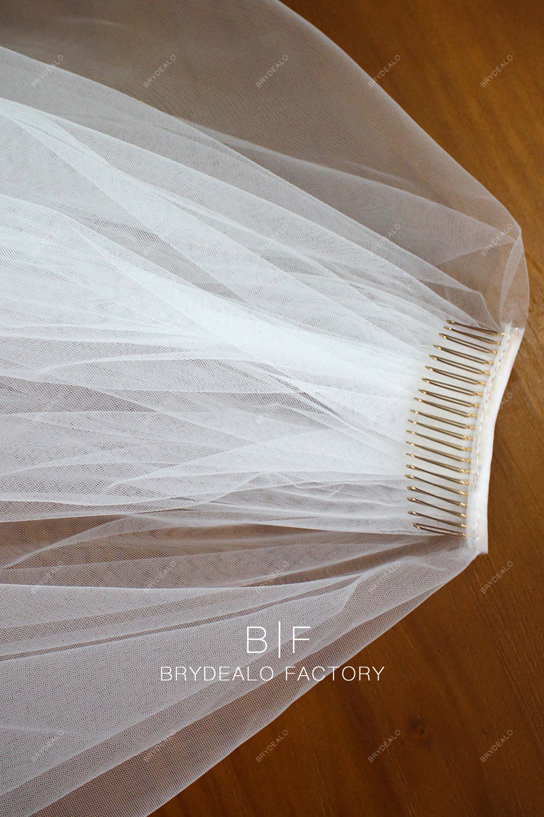 with comb wedding veil
