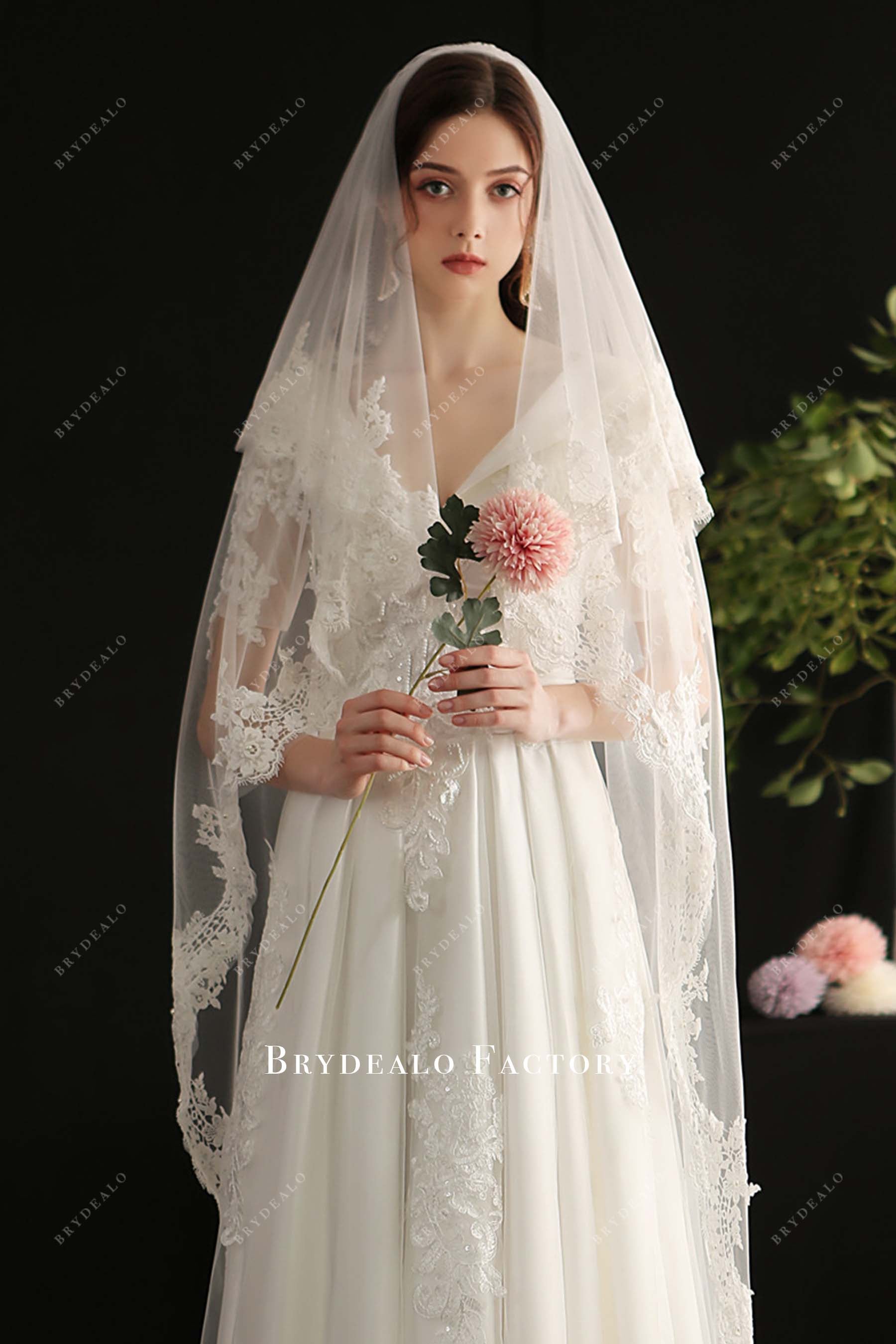 with comb wedding veil