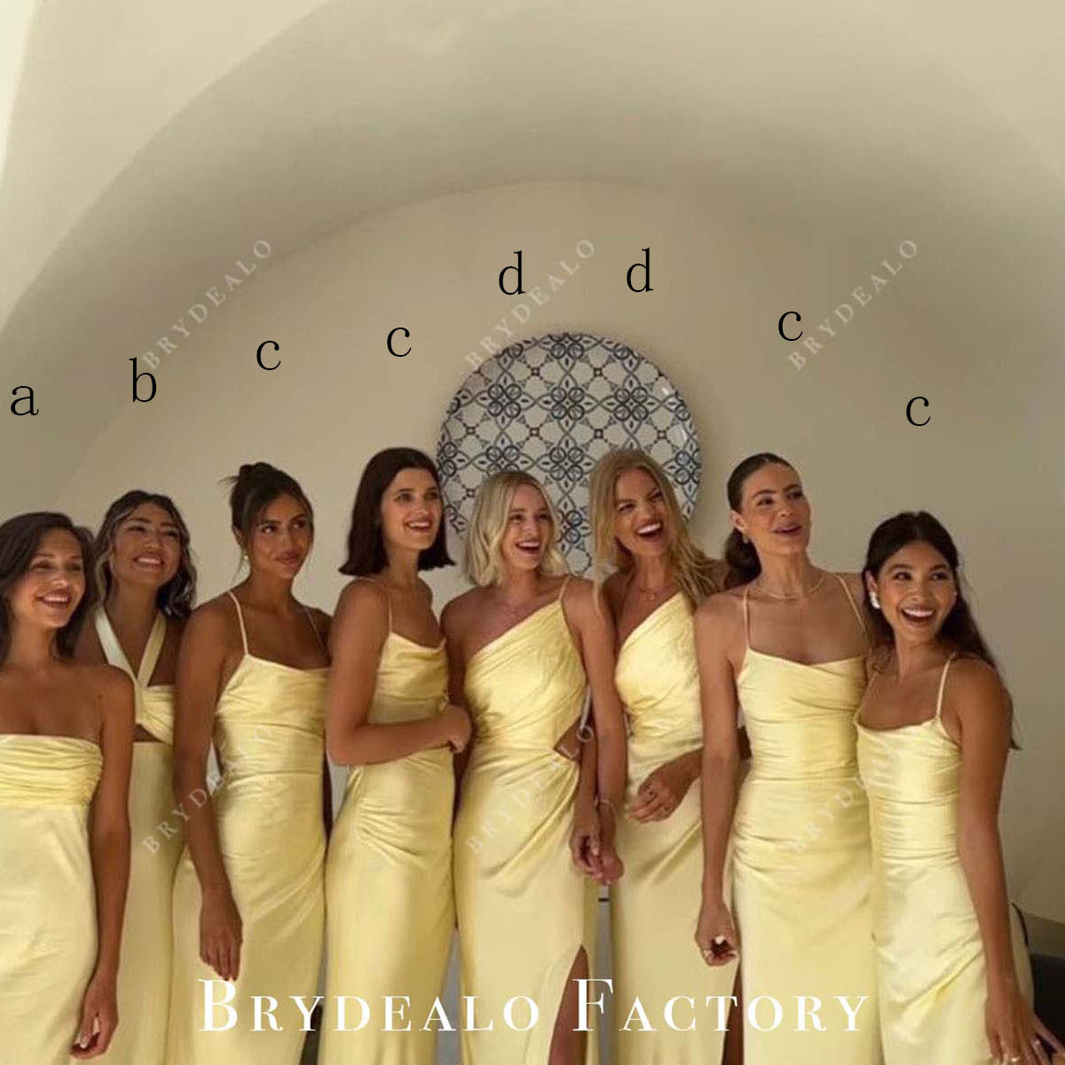 green emerald velvet dress Sheath Silk Satin Yellow Long Bridesmaid Dresses, Yellow / 14 / E main image 1