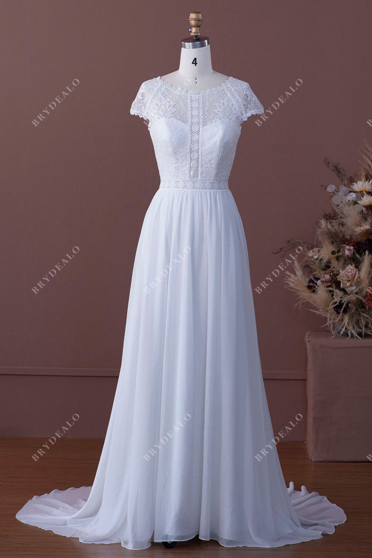 Chiffon skirt train sales