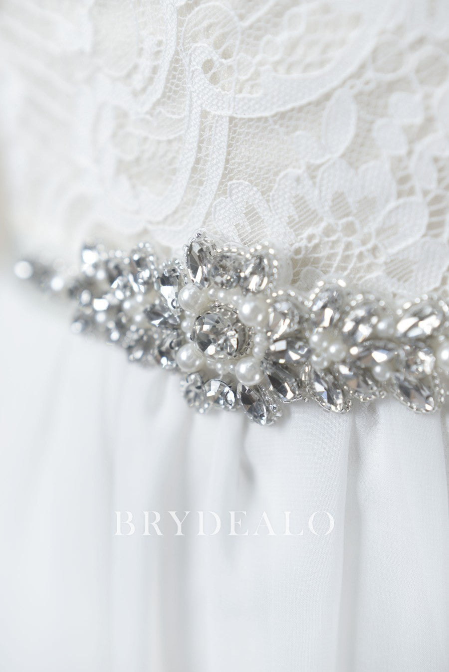 Popular Rhinestones Pearls Best Satin Bridal Sash Online