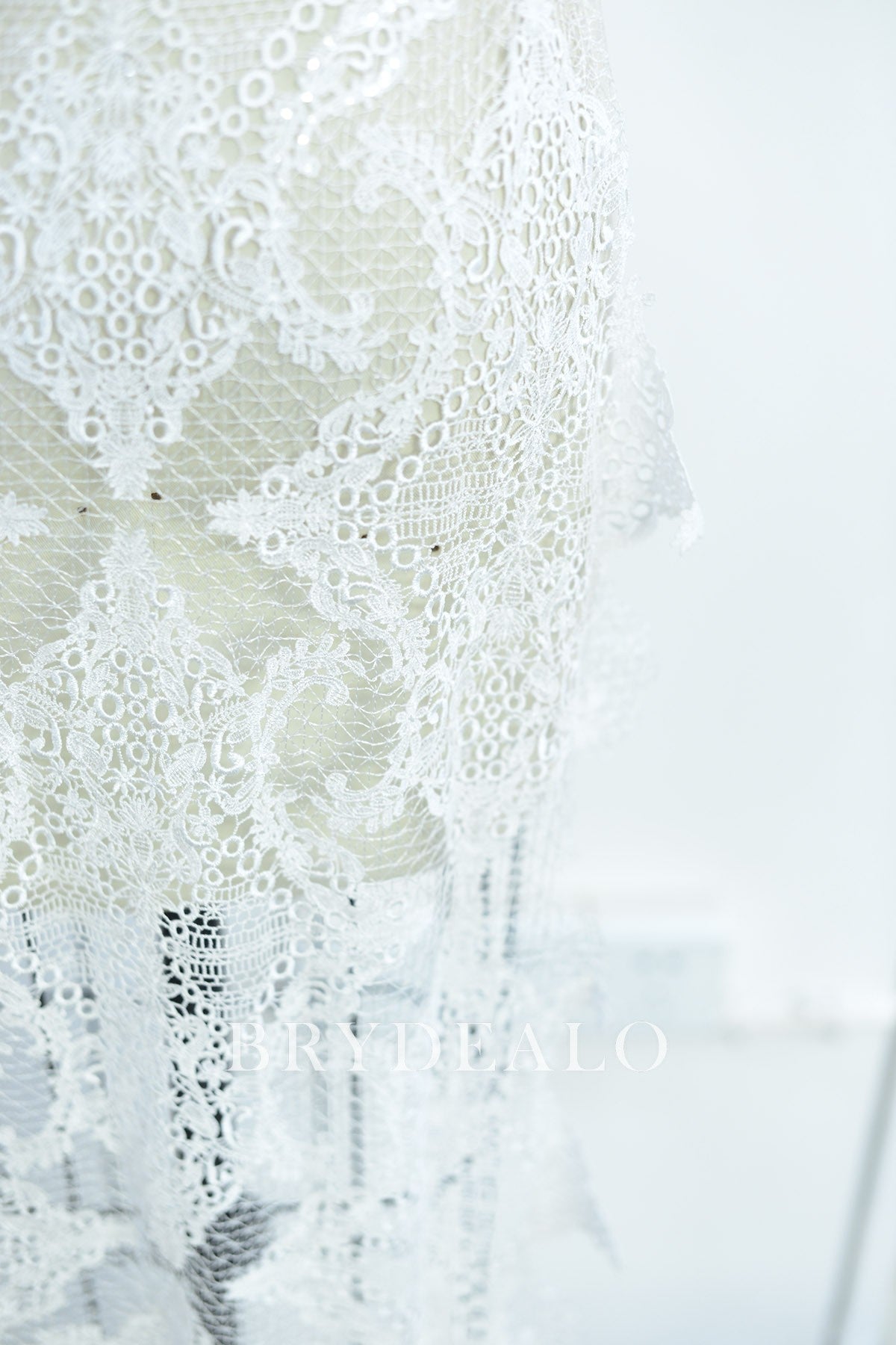 High Quality Baroque Crochet Lace Fabric