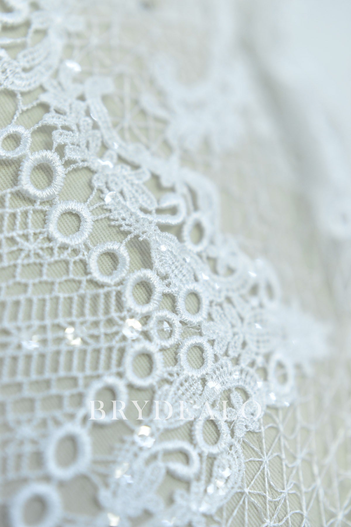  Shimmery Baroque Crochet Lace Fabric Online