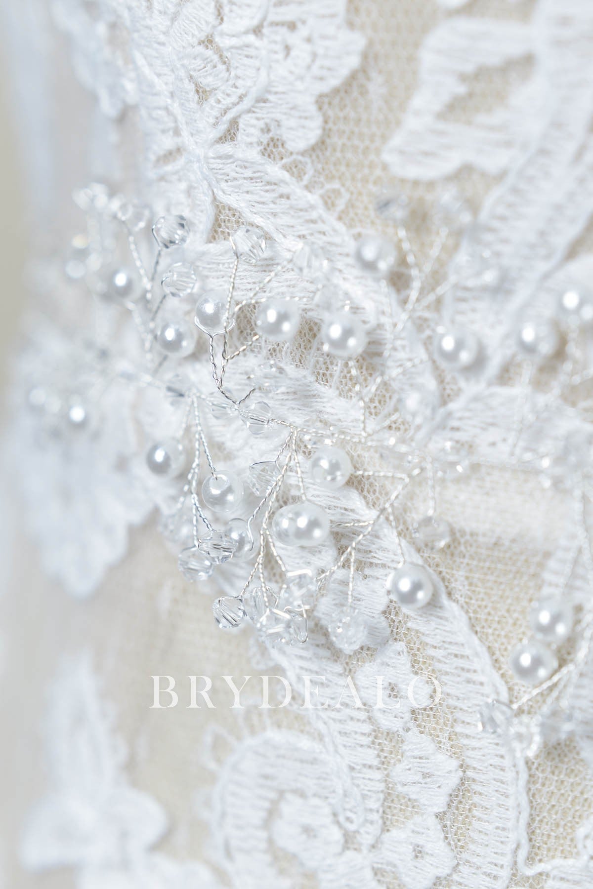 Vintage Ivory Crystal Pearl Bridal Sash Online