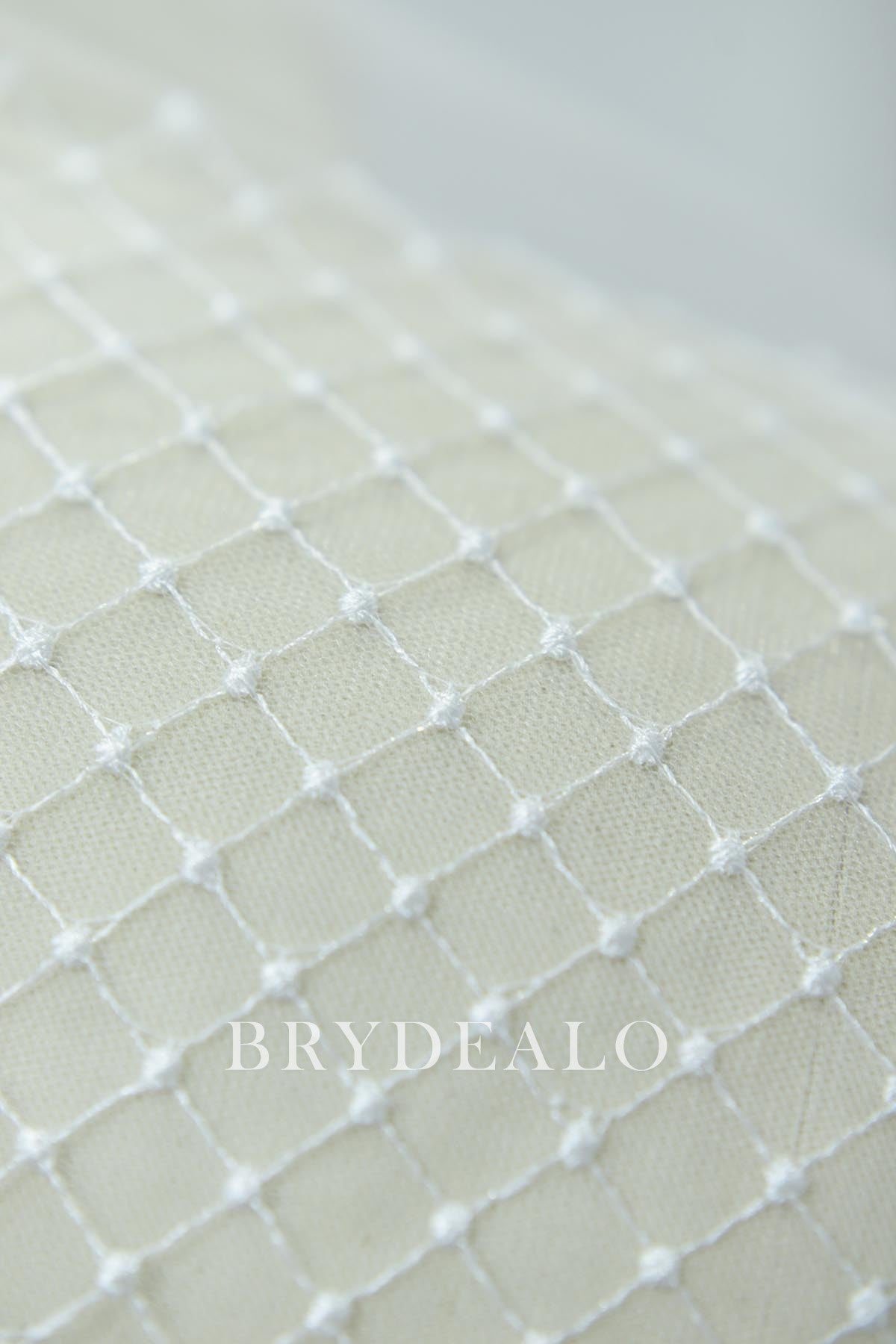 Designer Rhombus Bridal Lace Tulle Fabric