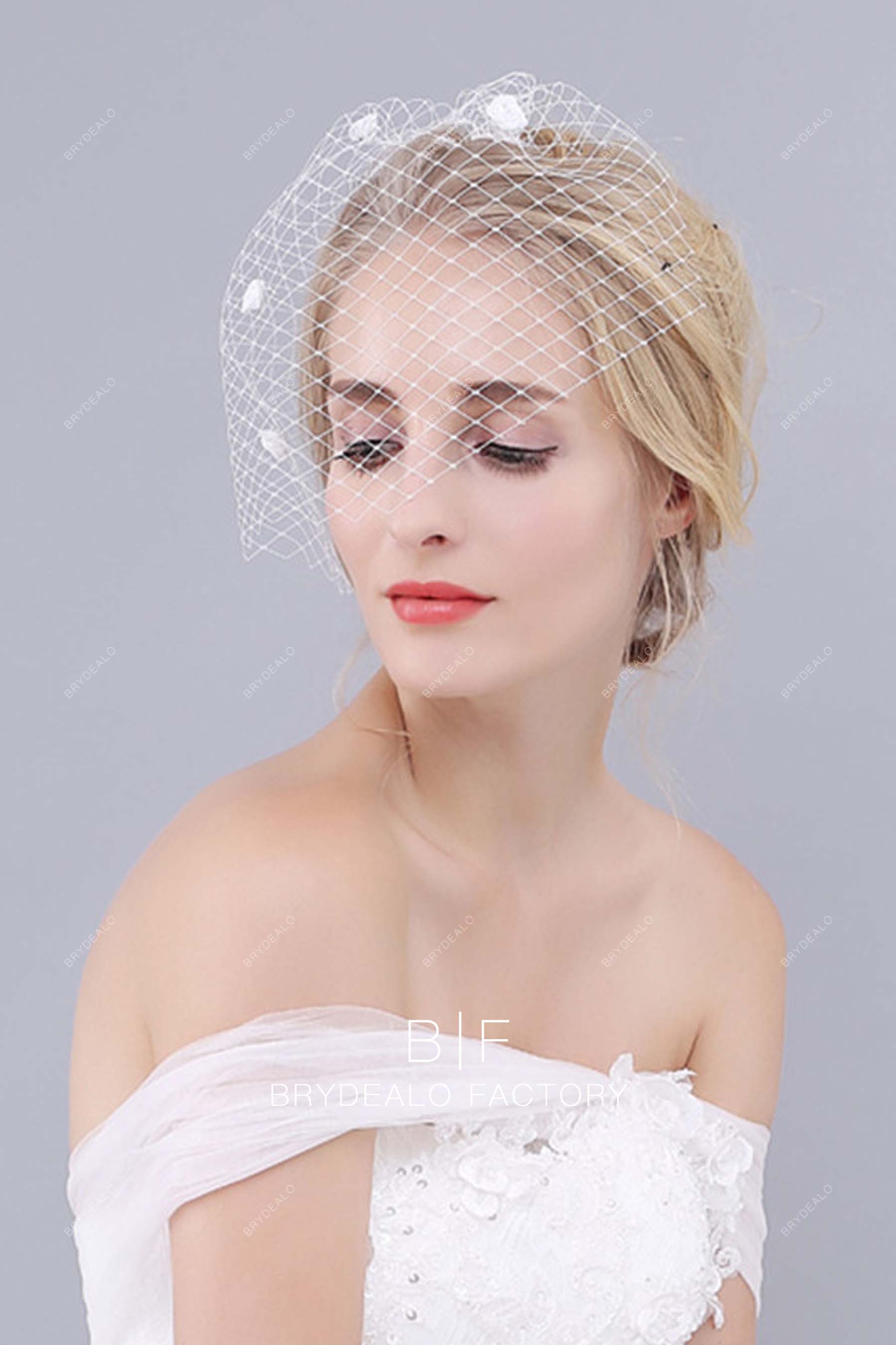Classic Blusher Veil Bridal Birdcage Wedding Veil