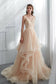 Exquisite Layered Tulle Shimmer Gown