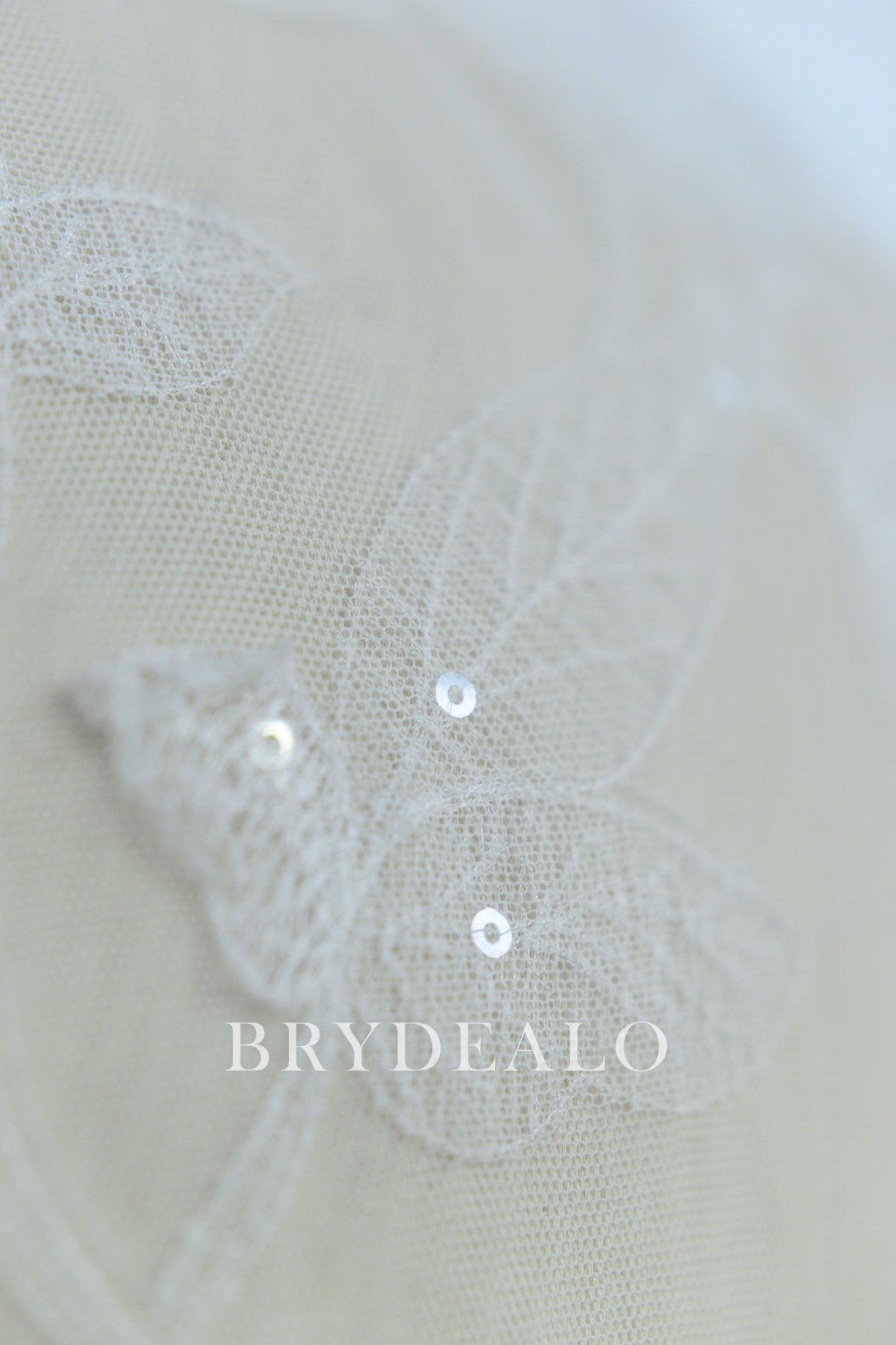 Stylish Leaf Embroidered Lace Fabric